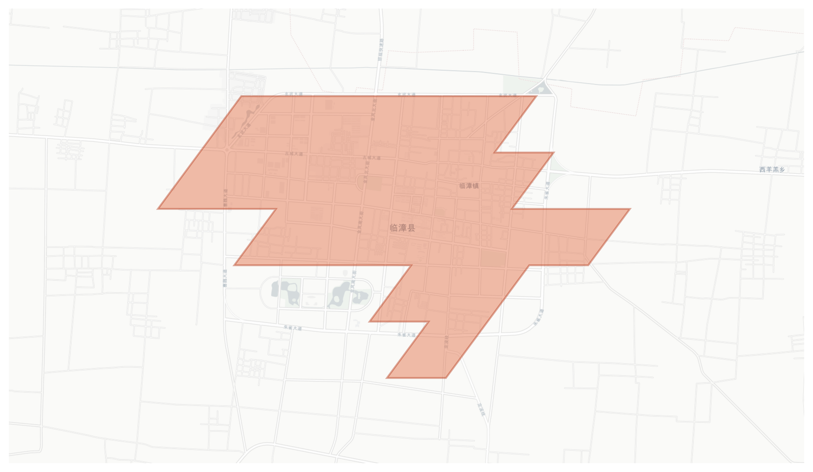 Linzhang geographic map