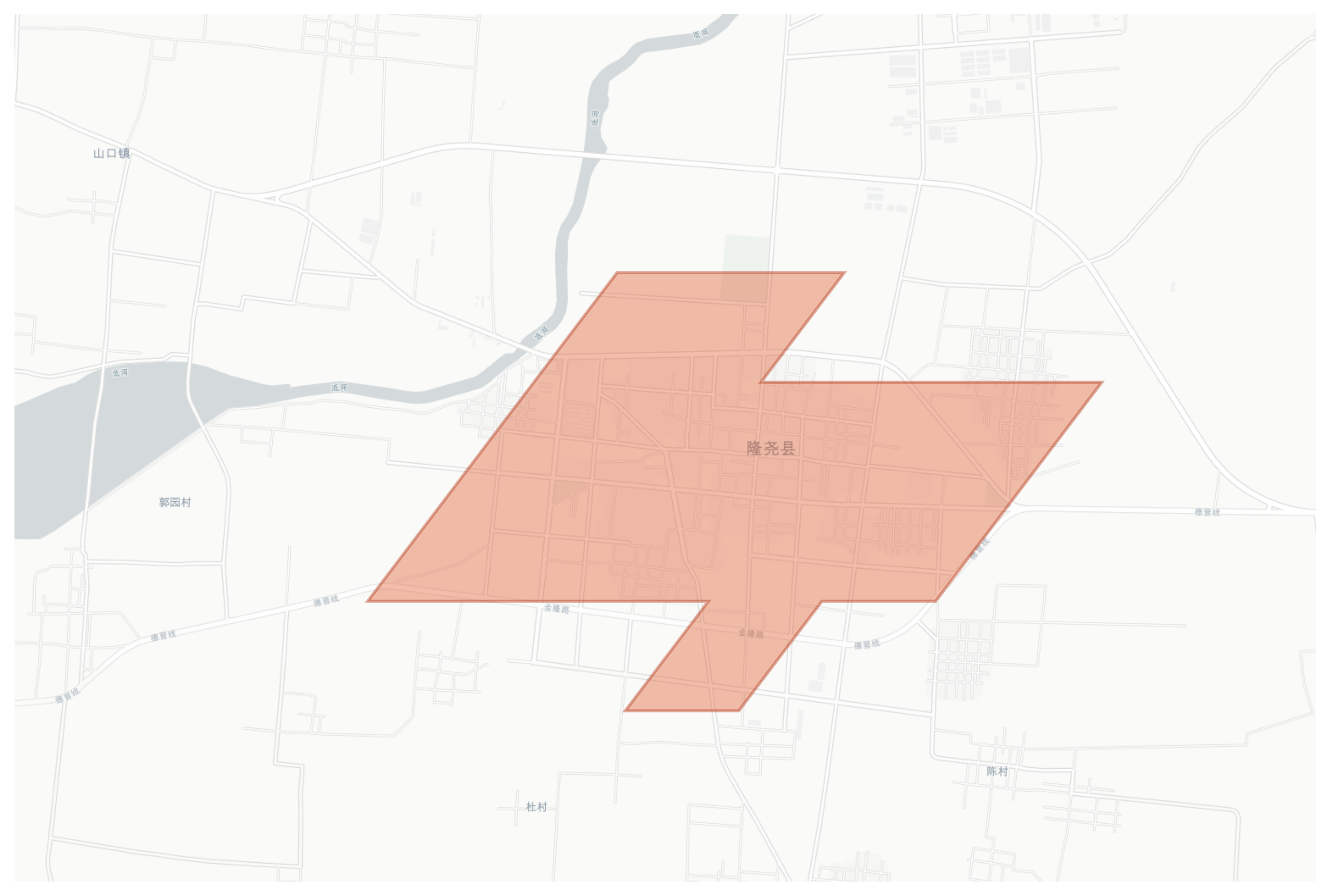 Longyao geographic map