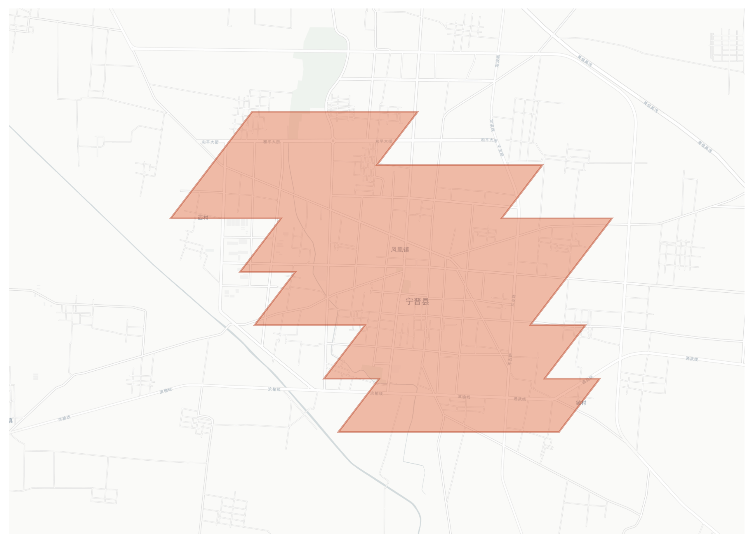 Ningjin geographic map