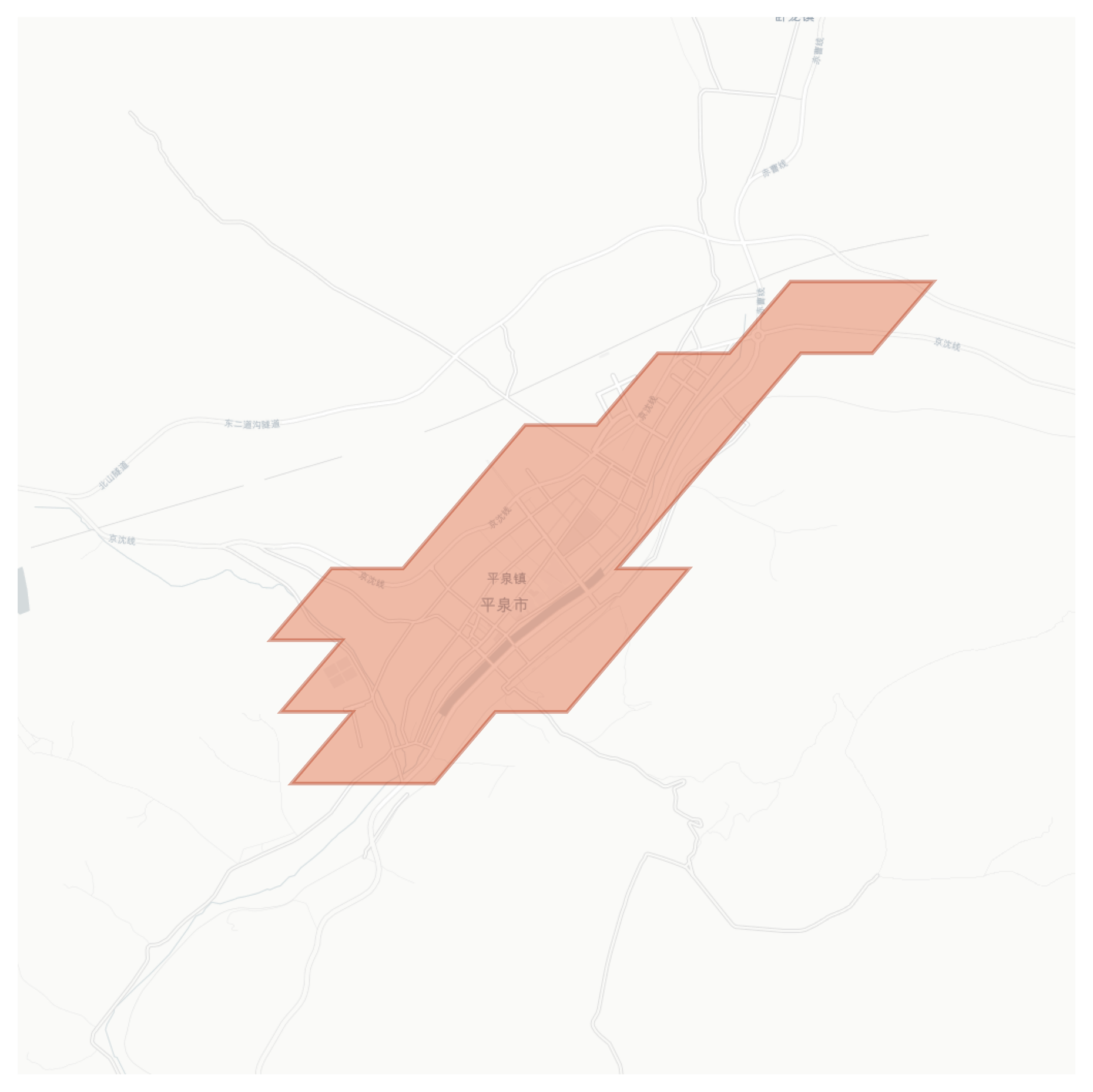 Pingquan geographic map