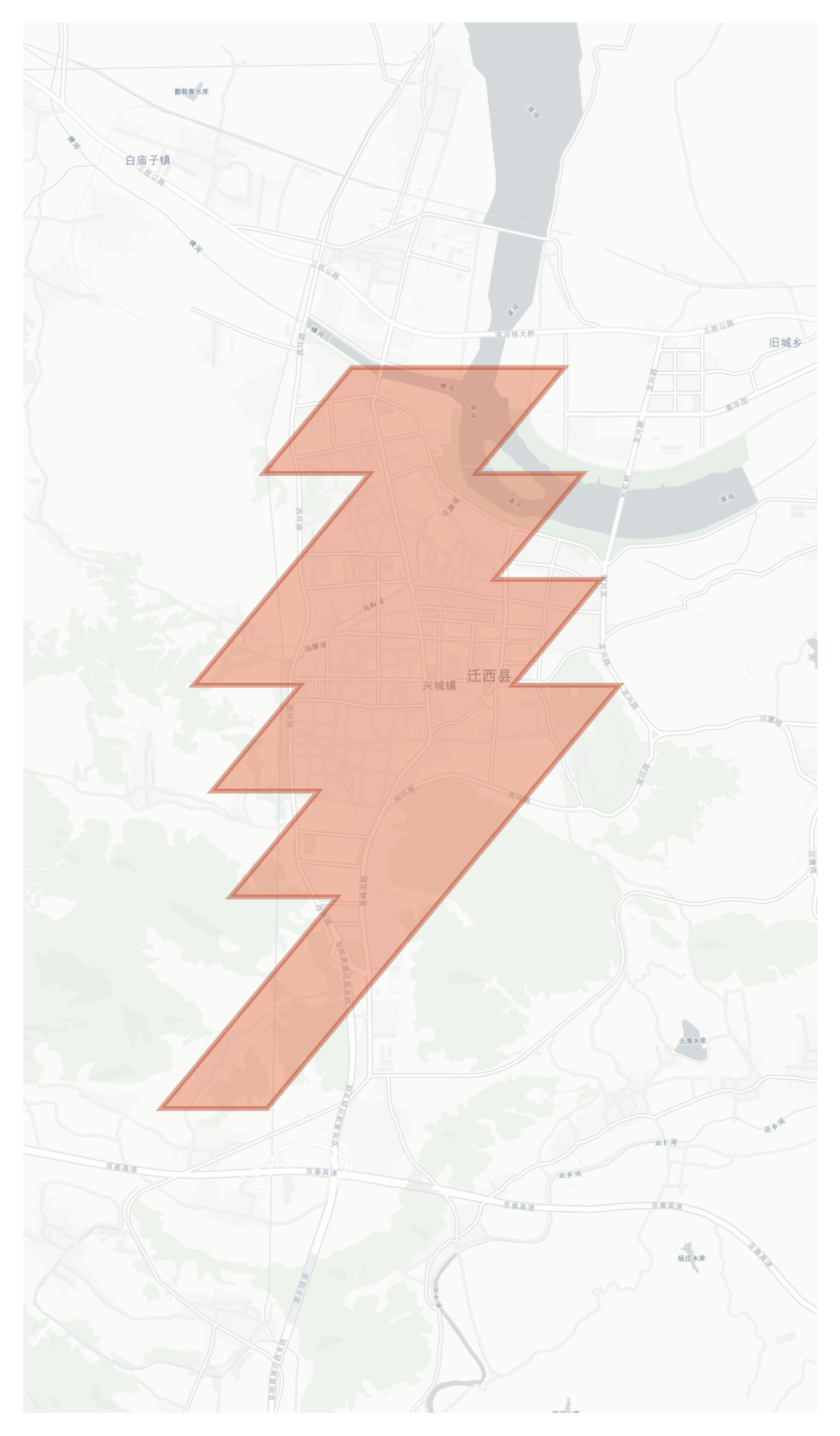 Qianxi geographic map
