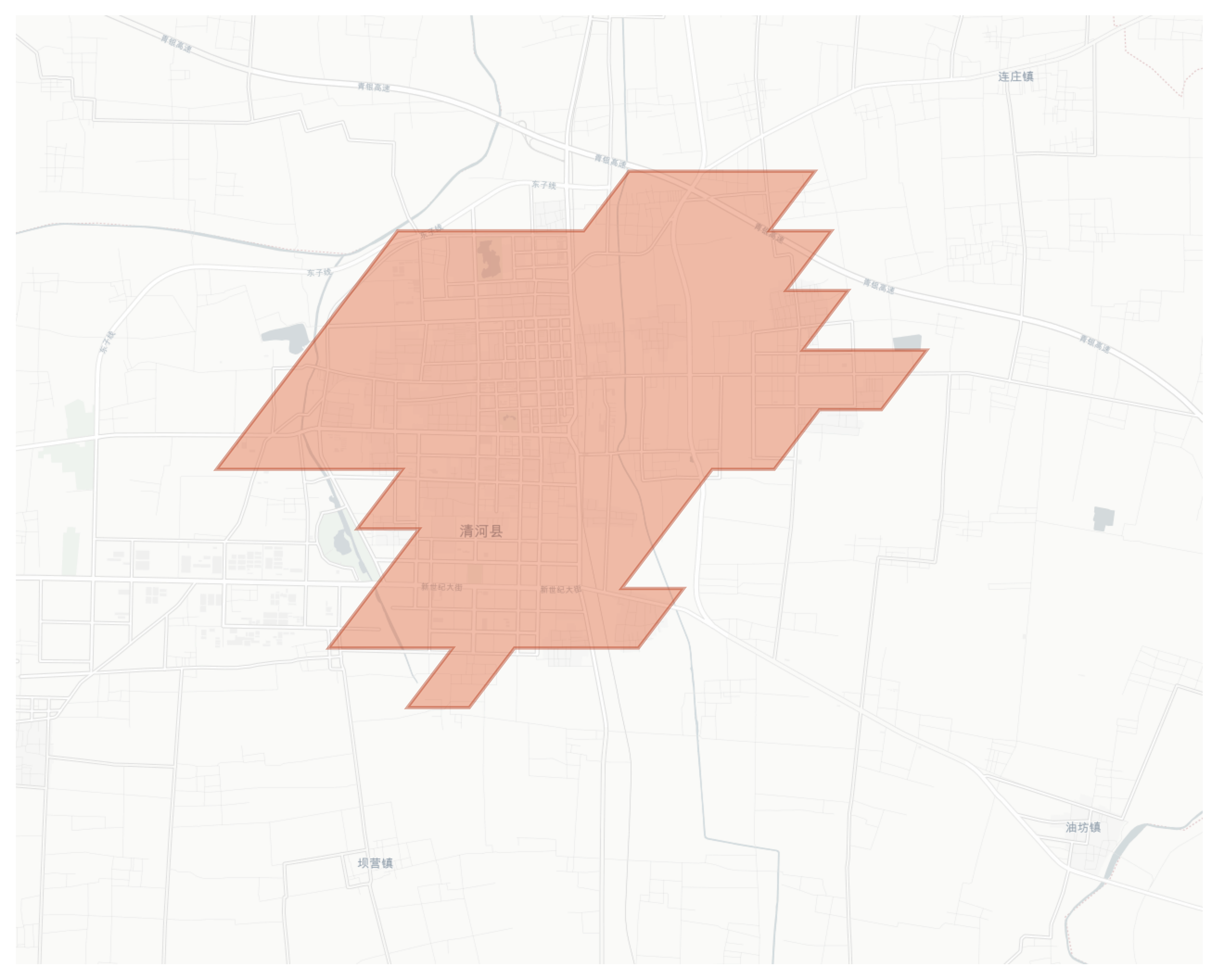 Qinghe geographic map