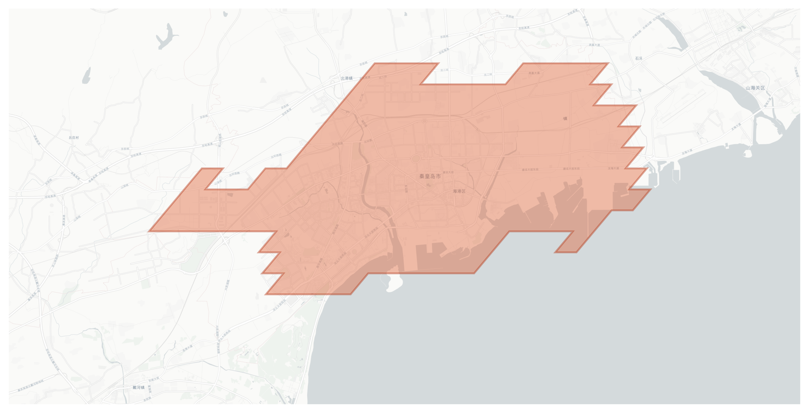 Qinhuangdao geographic map