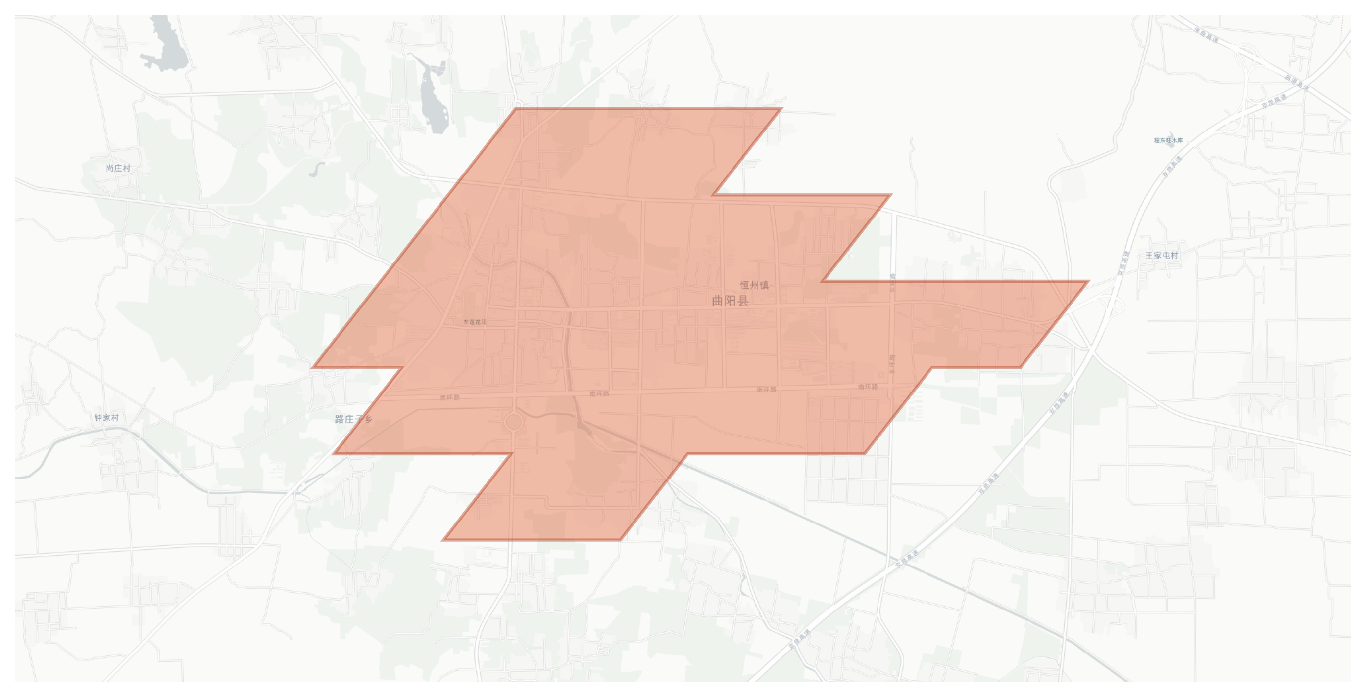 Quyang geographic map