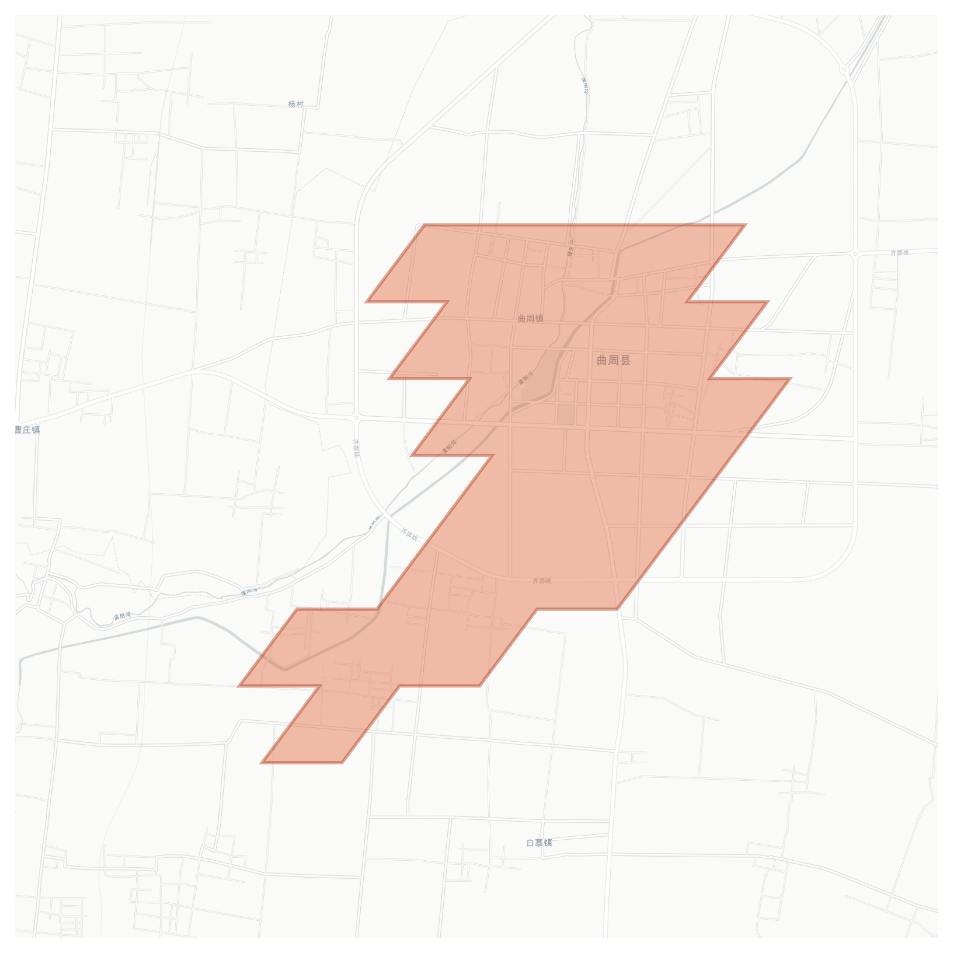 Quzhou geographic map