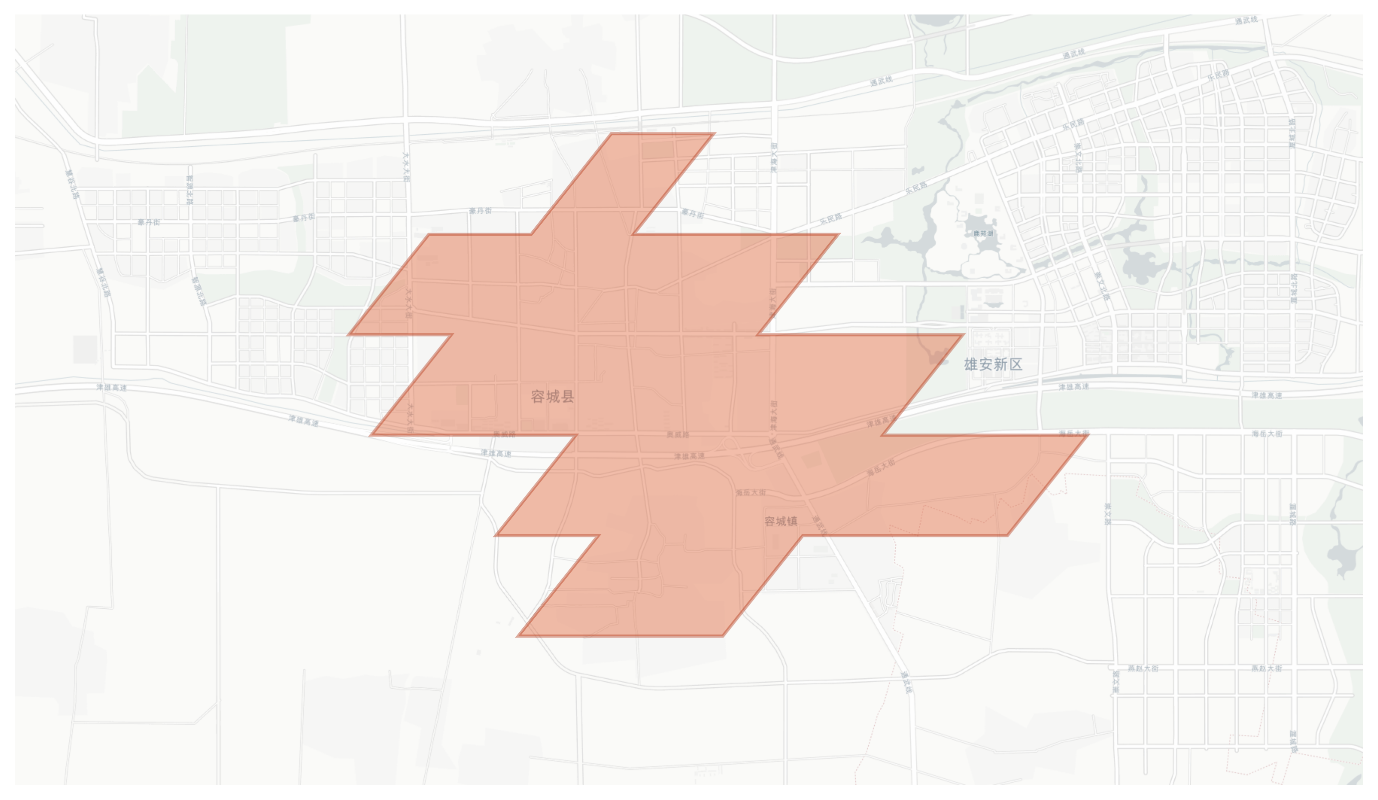 Rongcheng geographic map