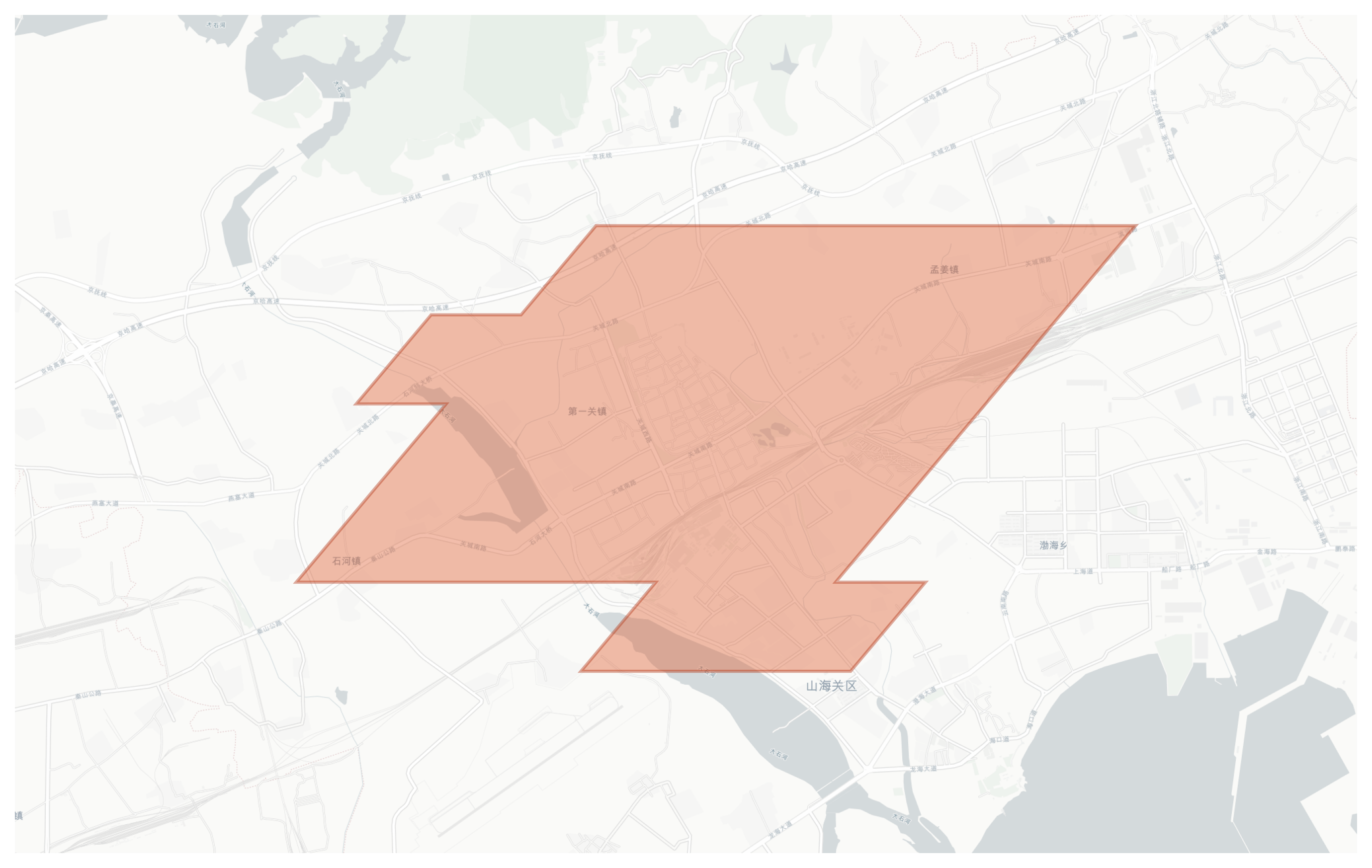 Shanhaiguan geographic map