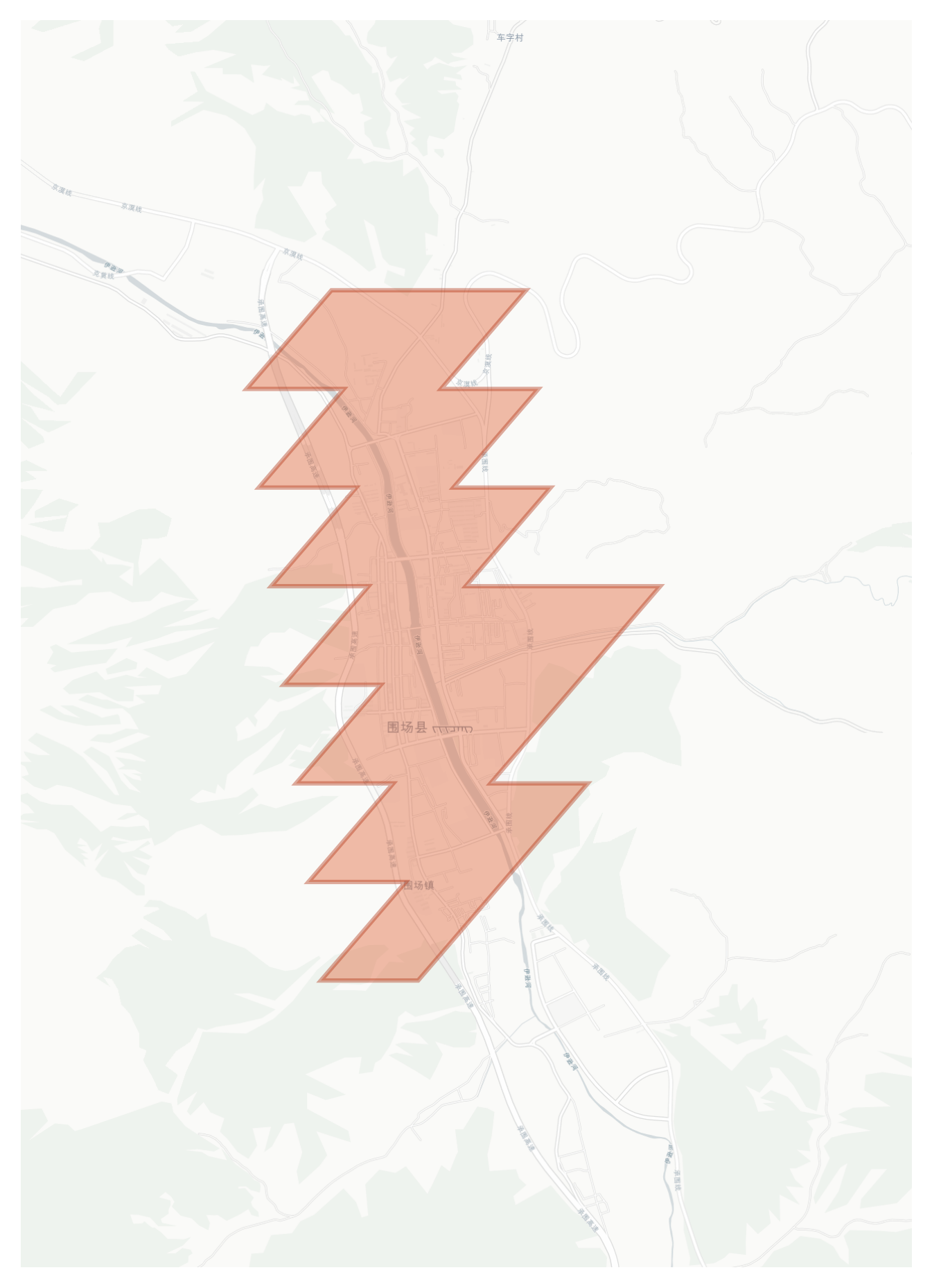 Weichang geographic map