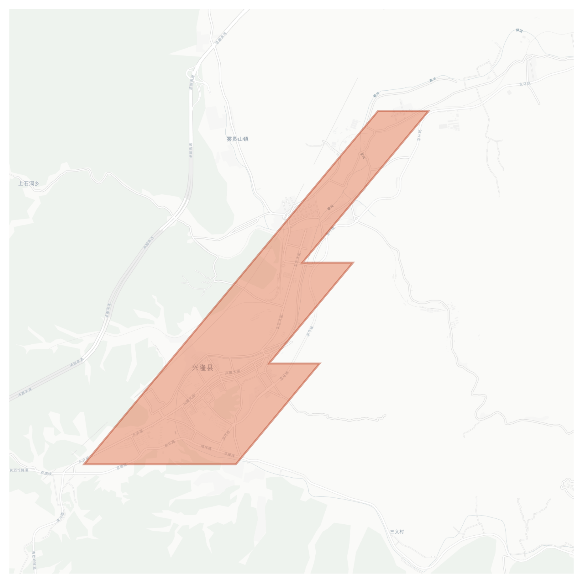 Xinglong geographic map