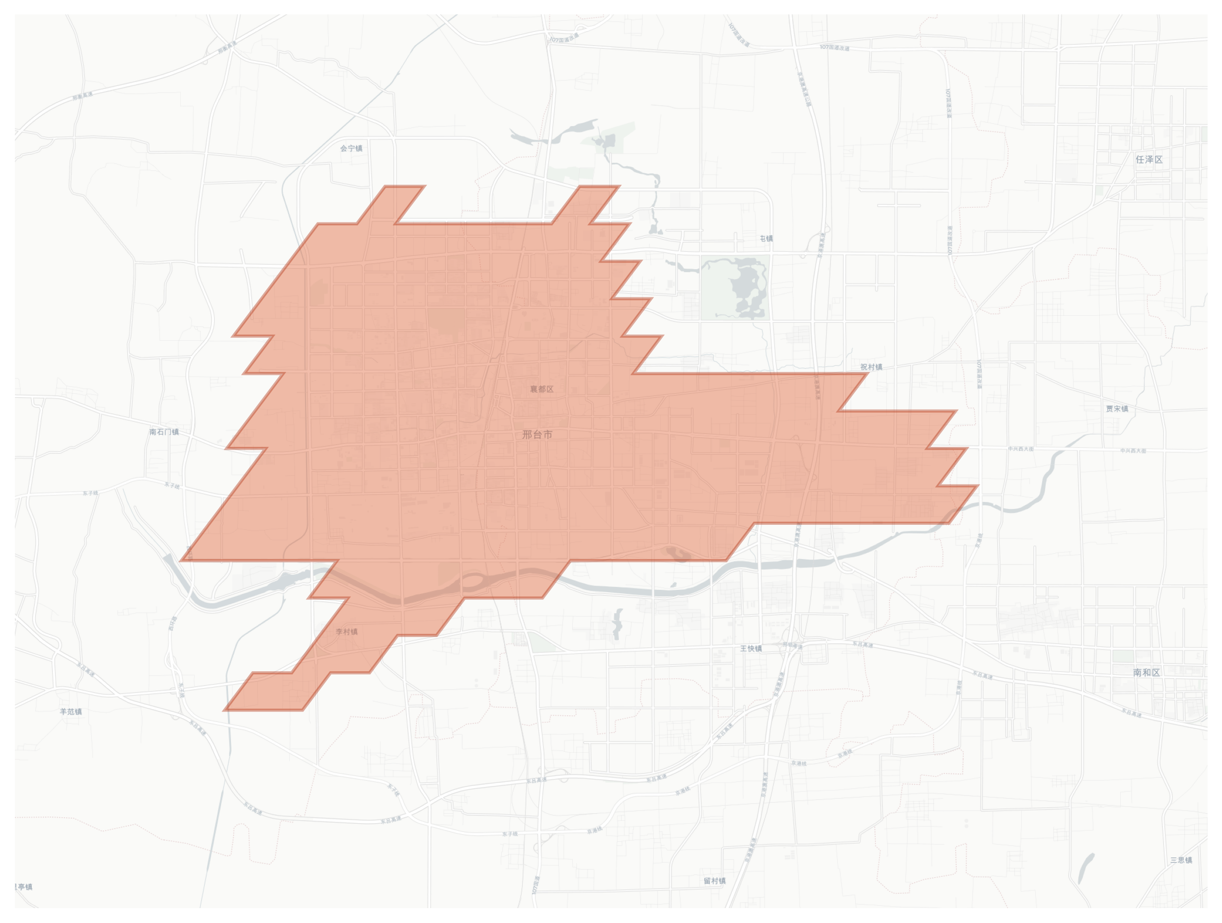 Xingtai geographic map