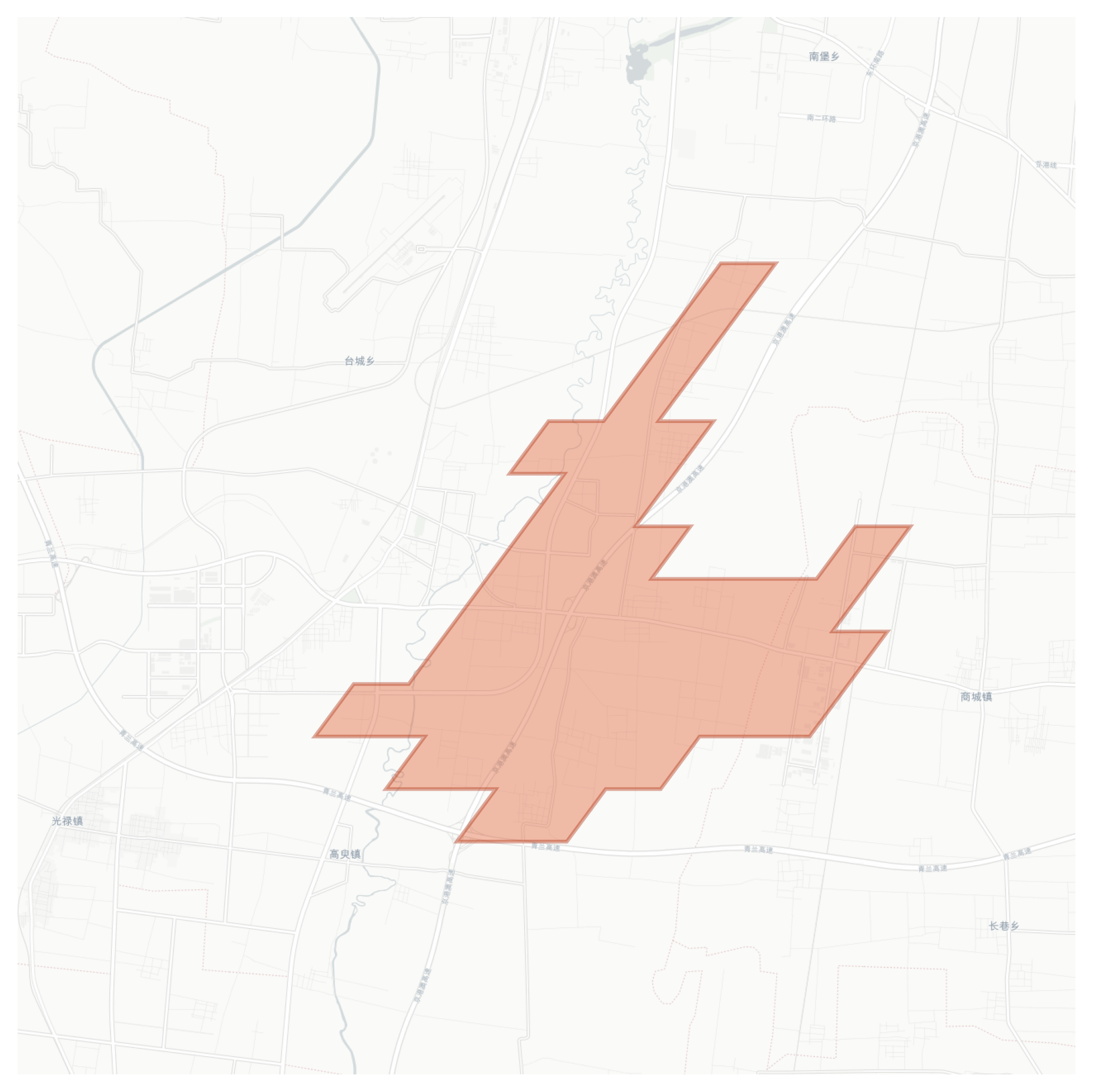 Xinzhuangying geographic map