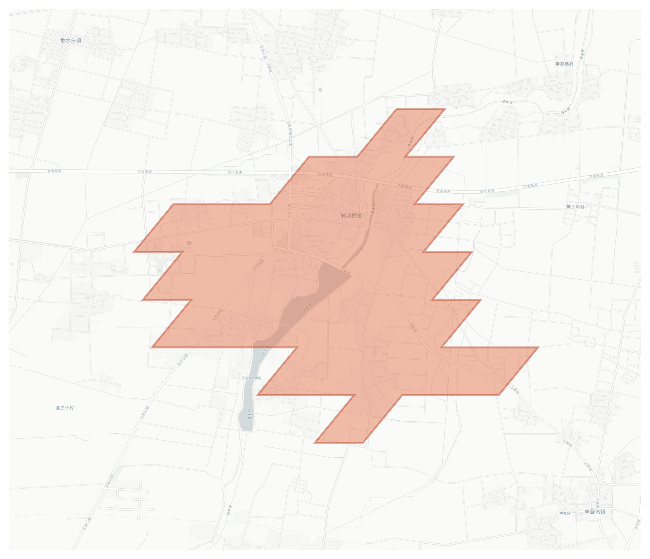 Yahongqiao geographic map