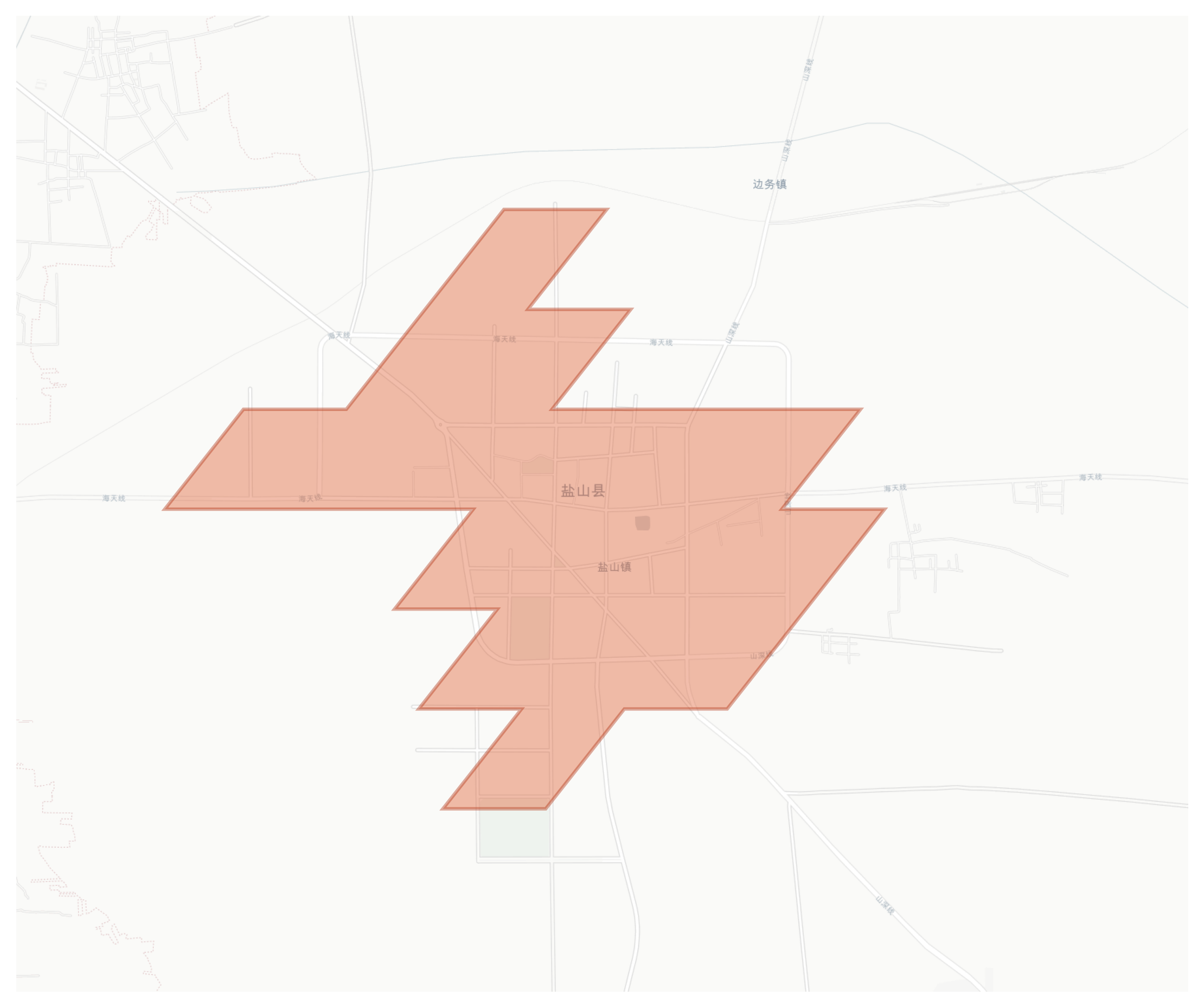 Yanshan geographic map