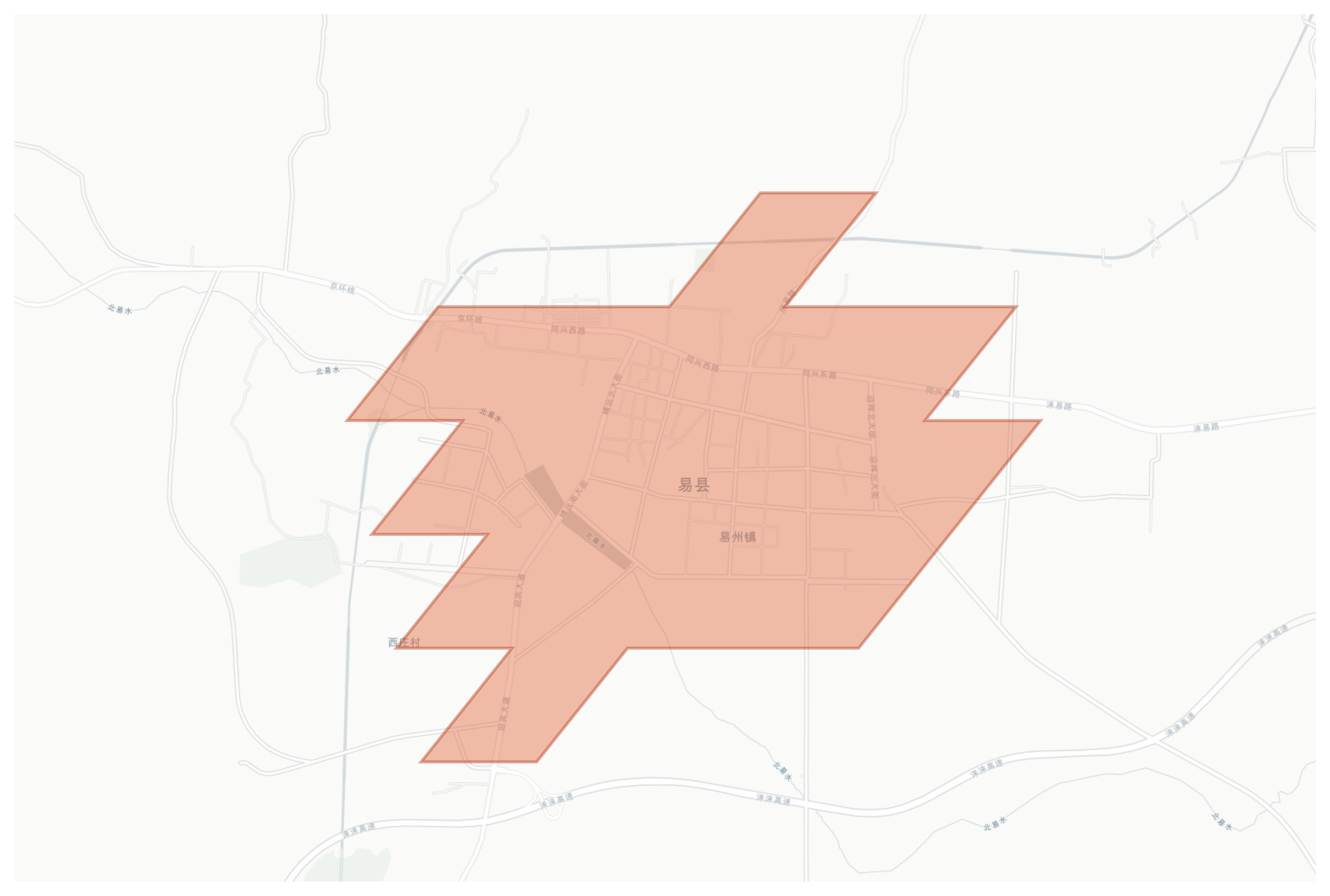 Yixian geographic map