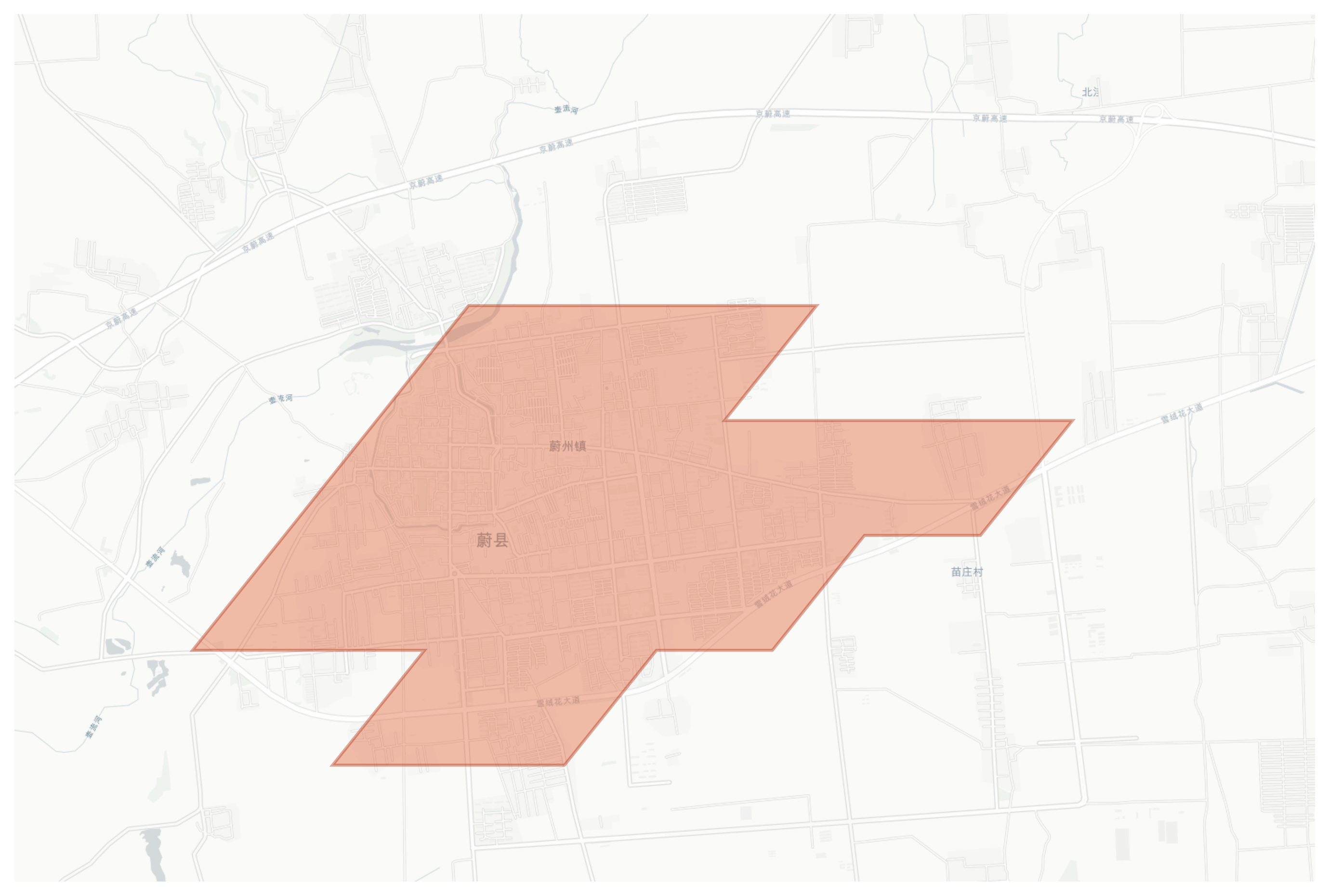 Yuxian geographic map