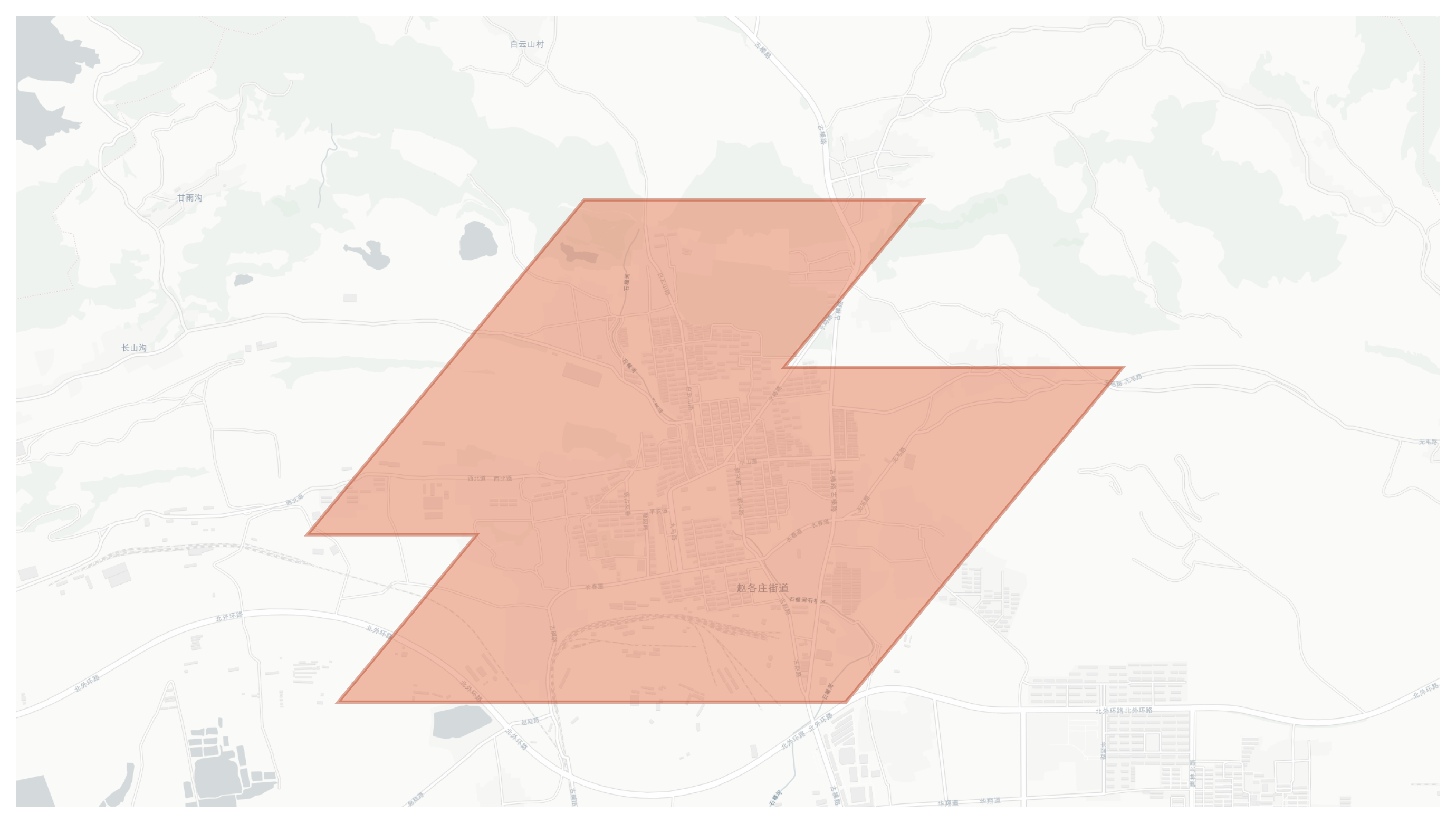 Zhaogezhuang geographic map