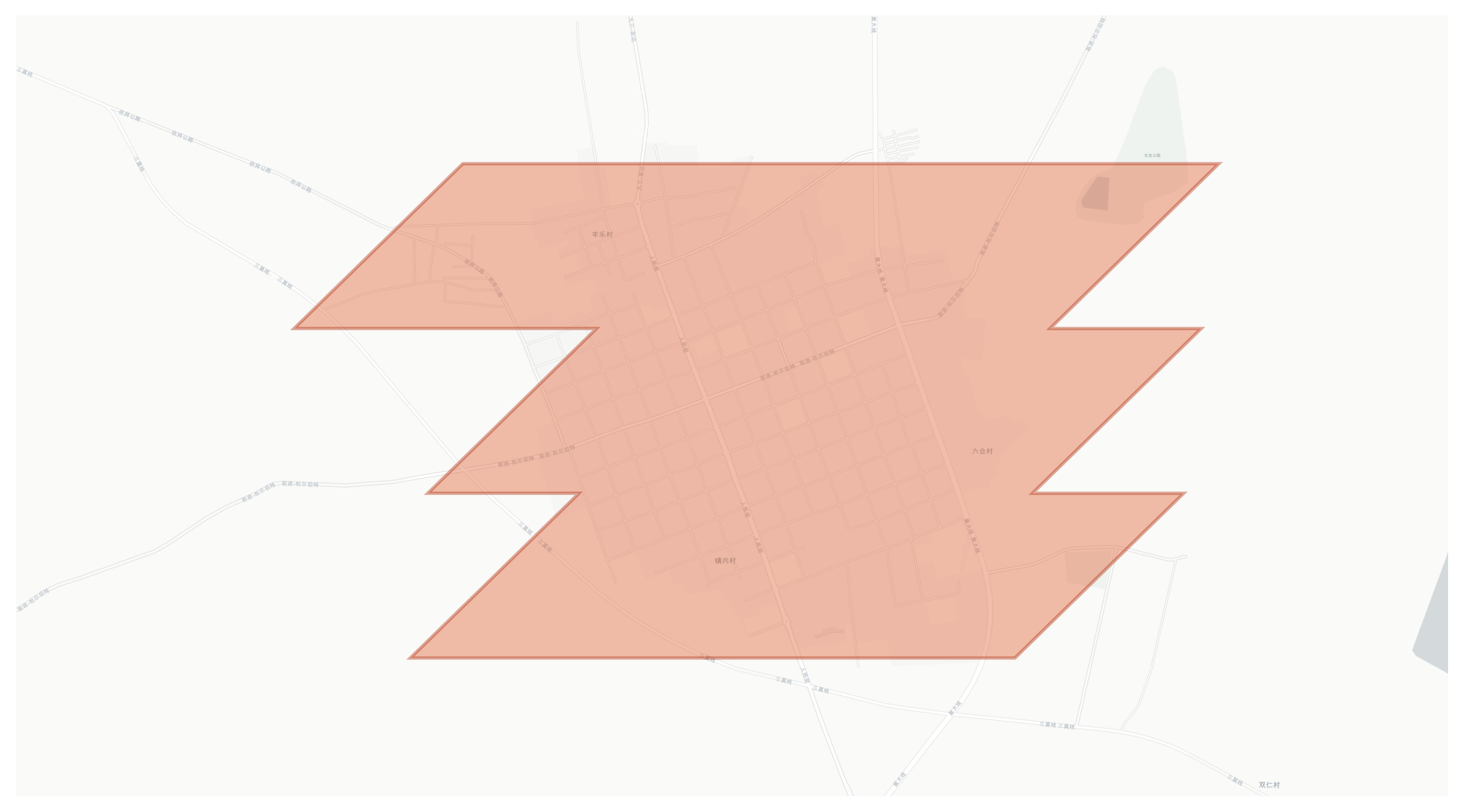 Baiquan geographic map