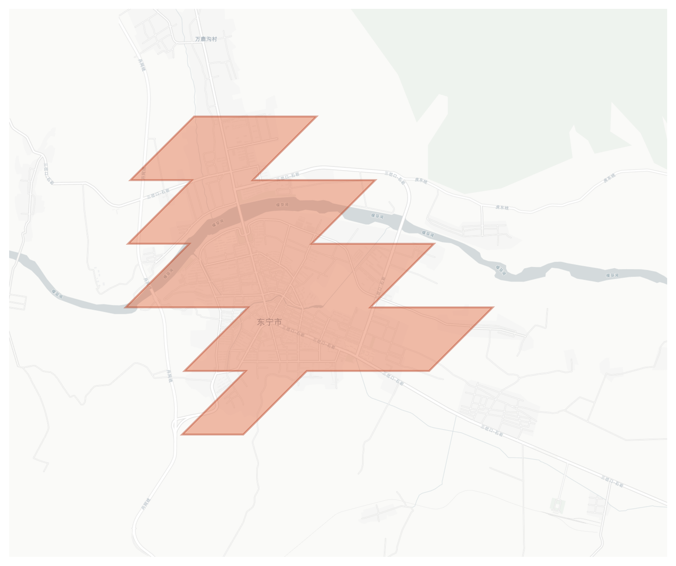 Dongning geographic map