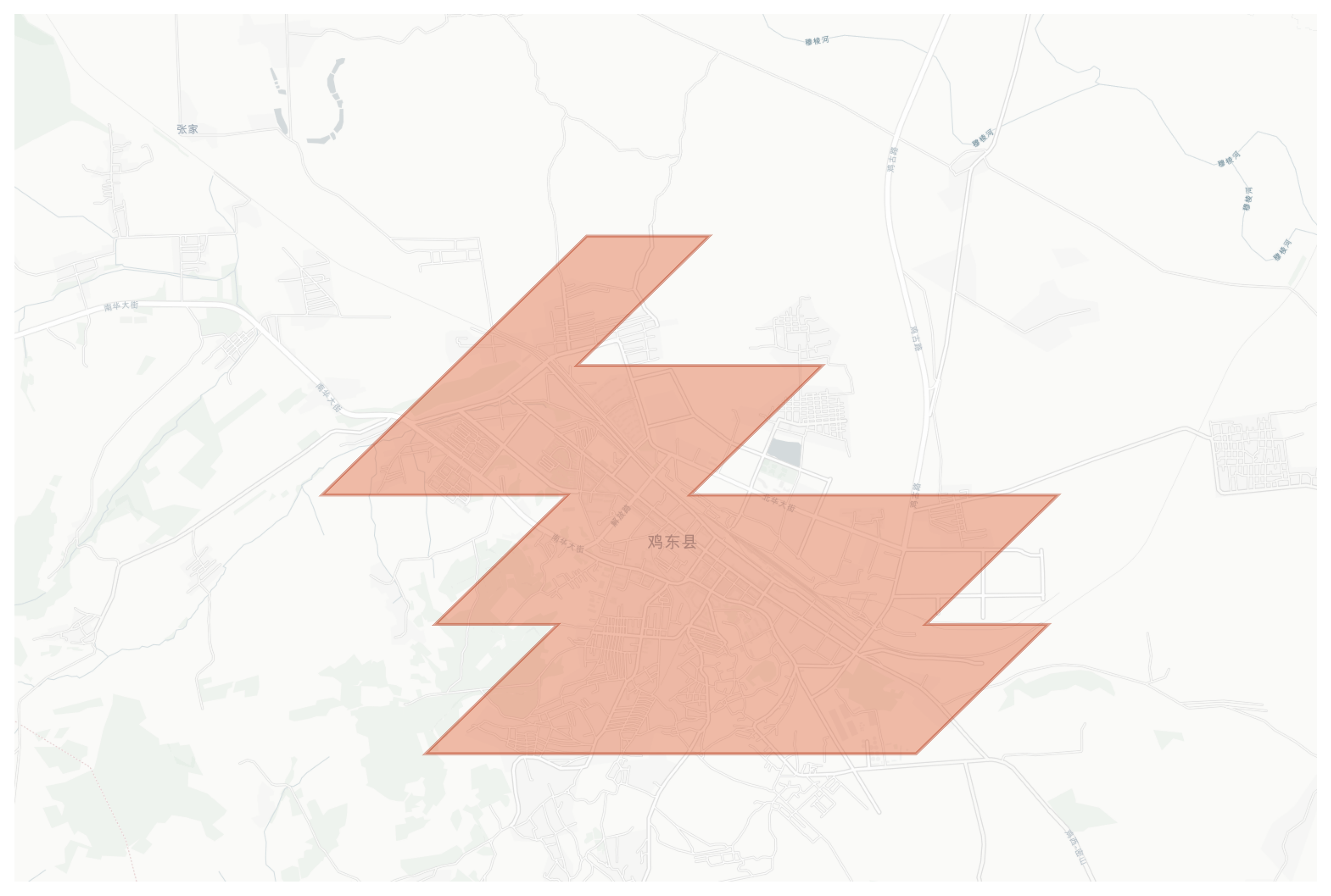 Jidong geographic map