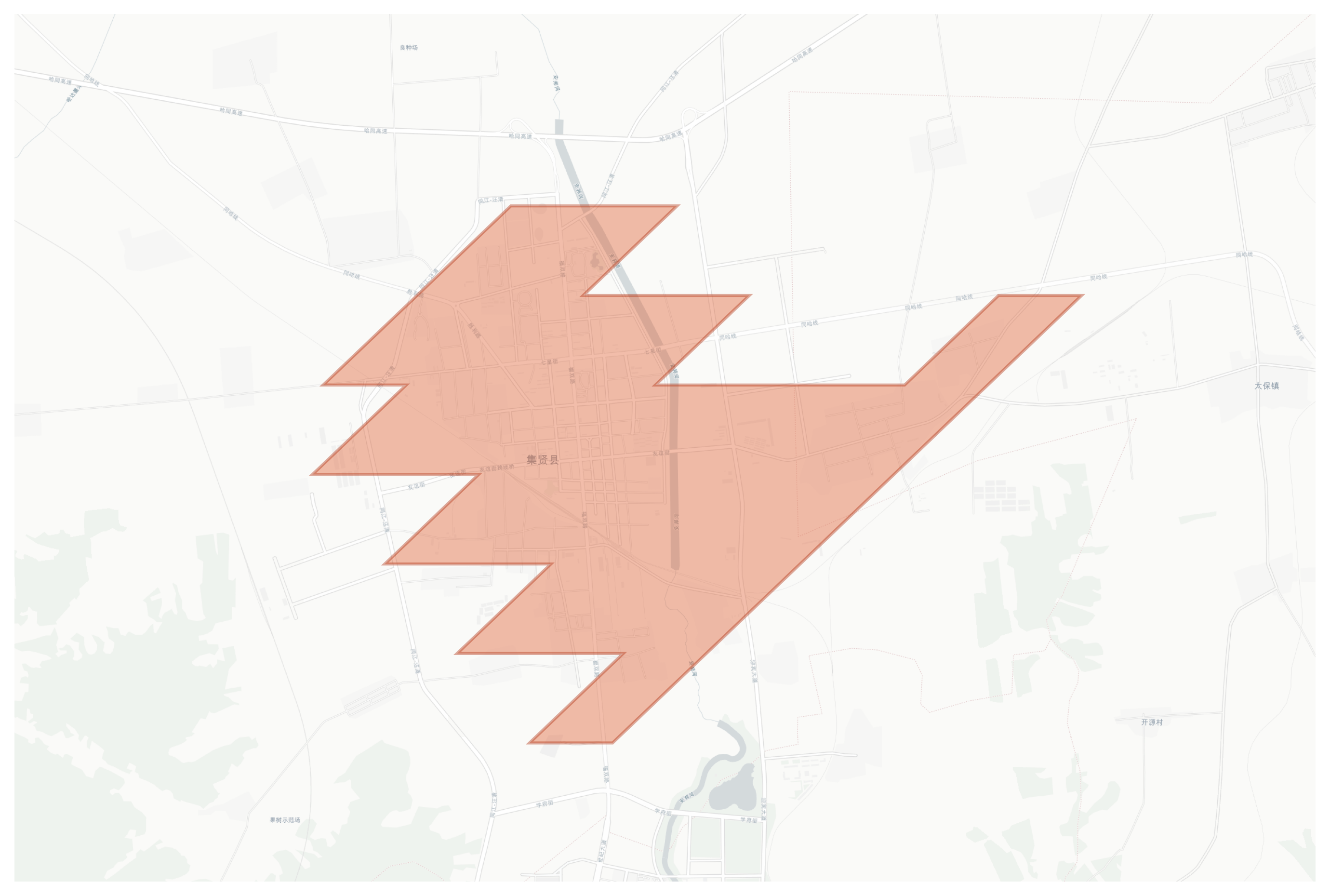 Jixian geographic map