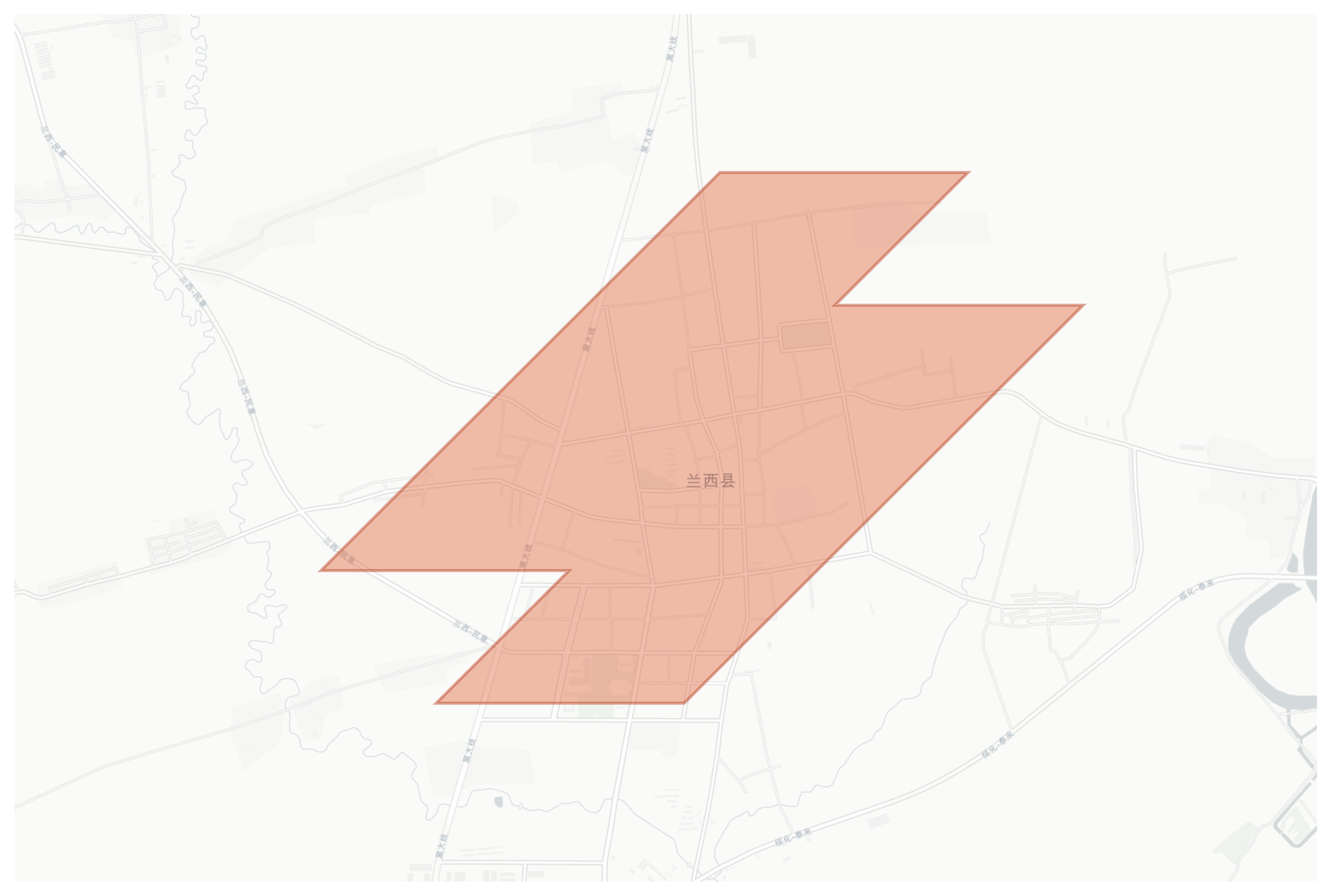 Lanxi geographic map