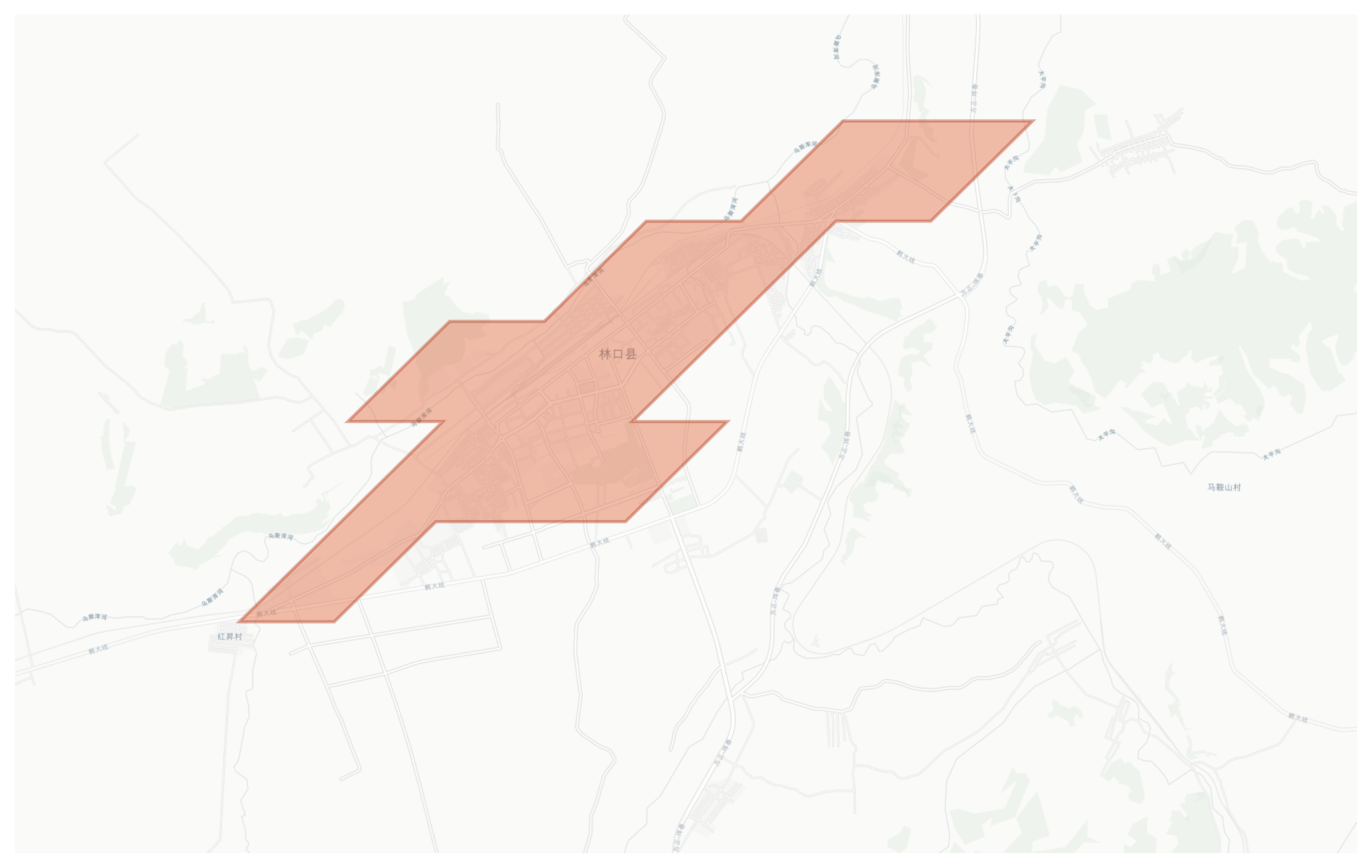 Linkou geographic map