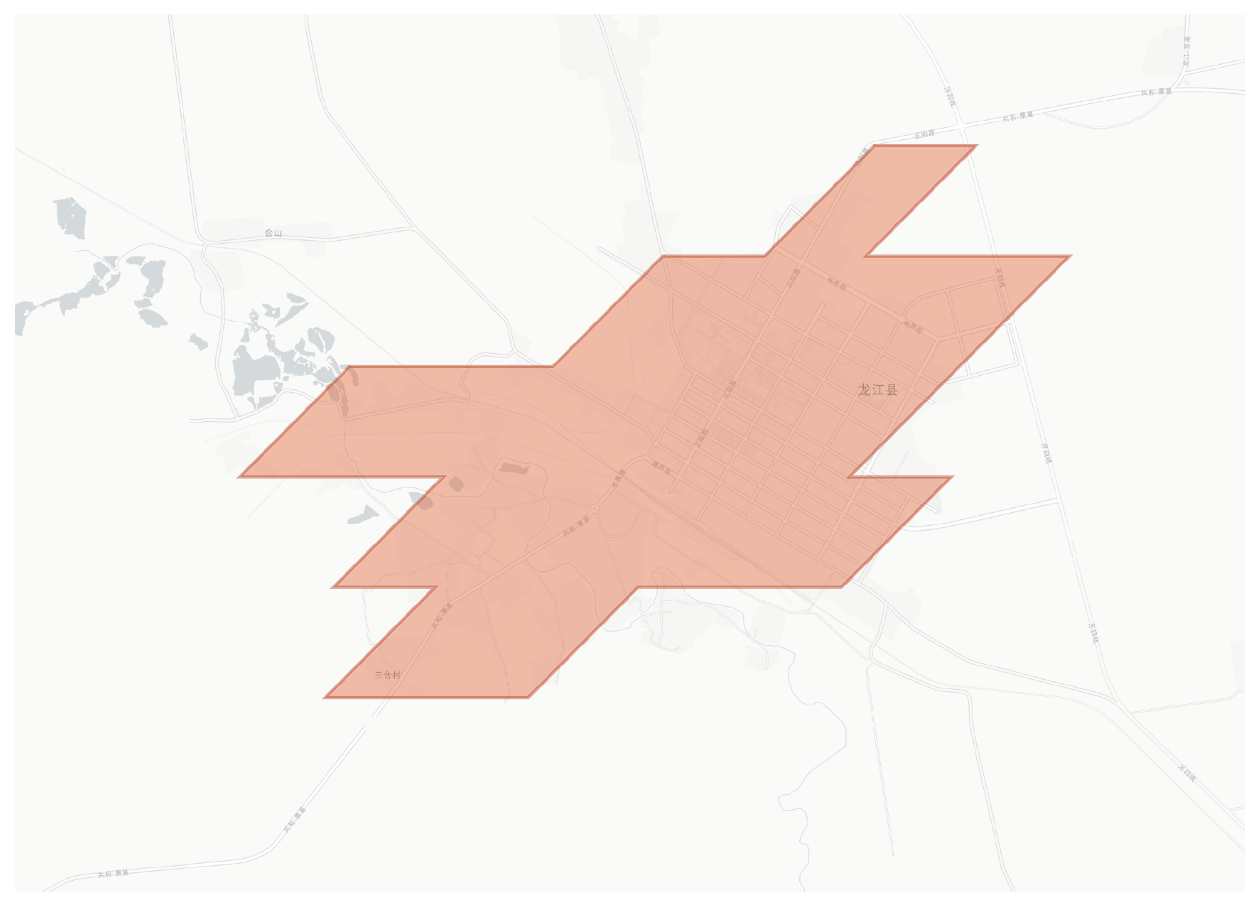Longjiang geographic map