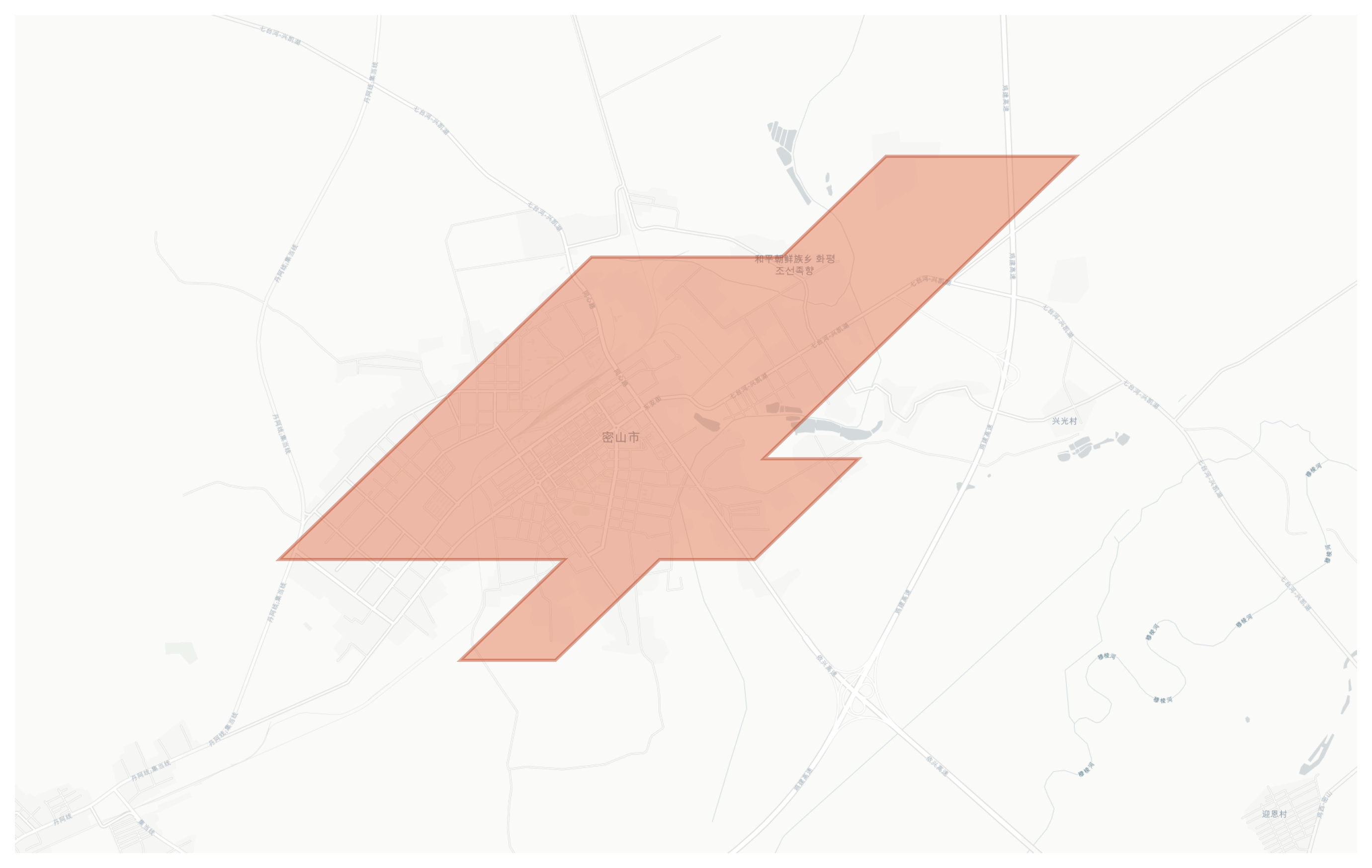 Mishan geographic map