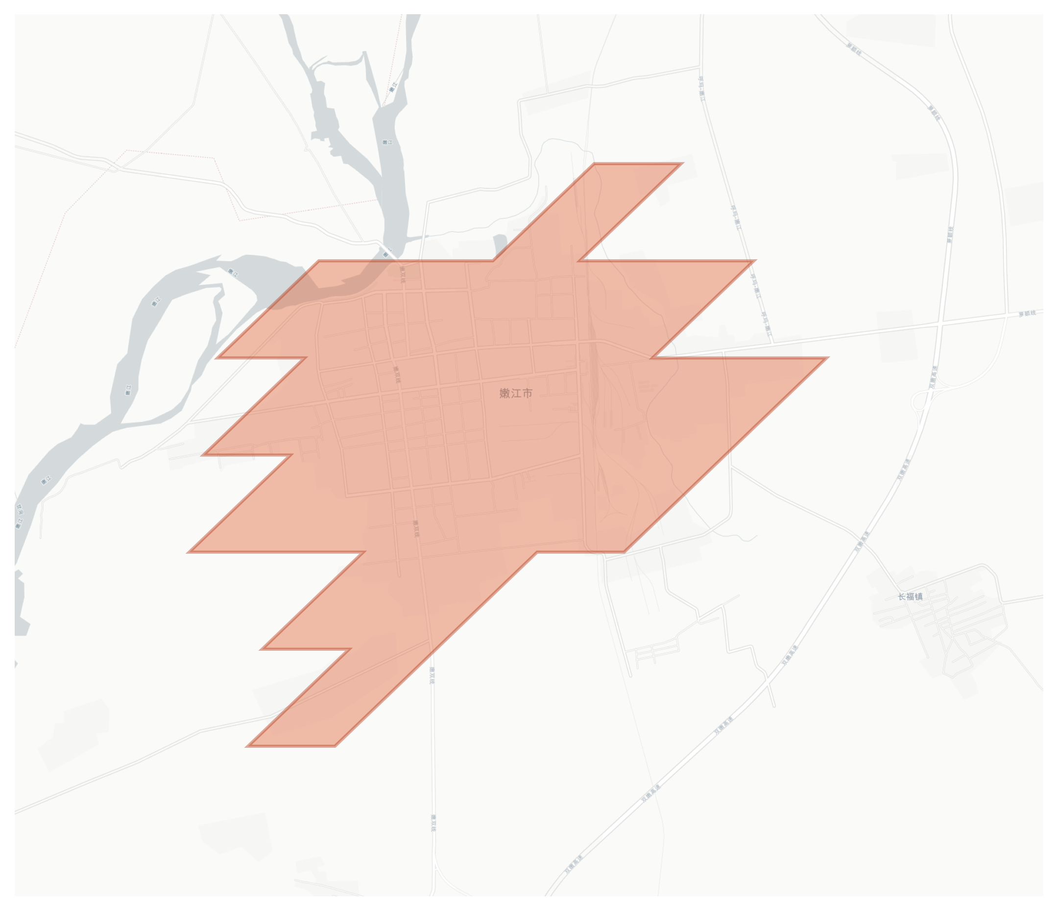 Nenjiang geographic map