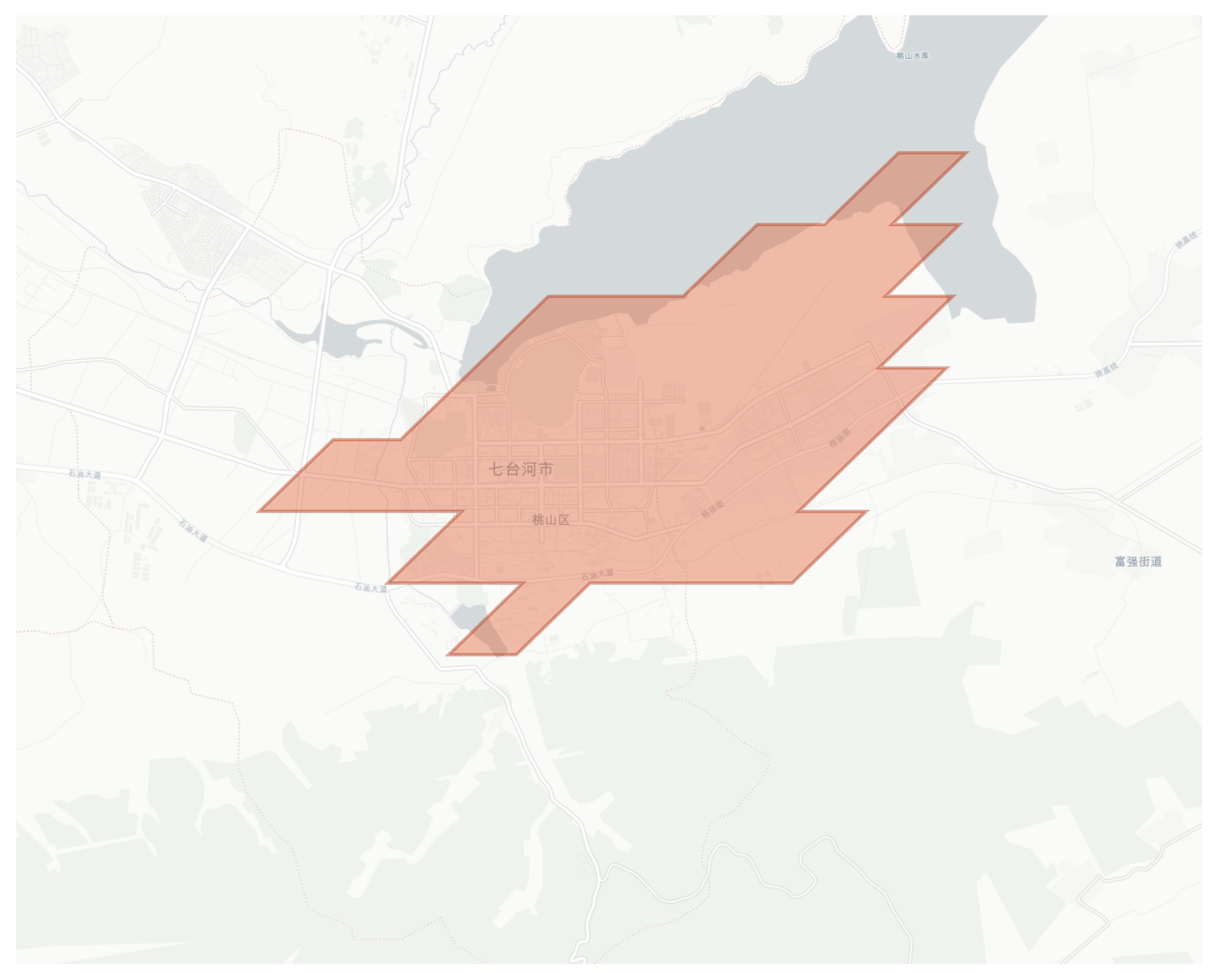 Qitaihe geographic map