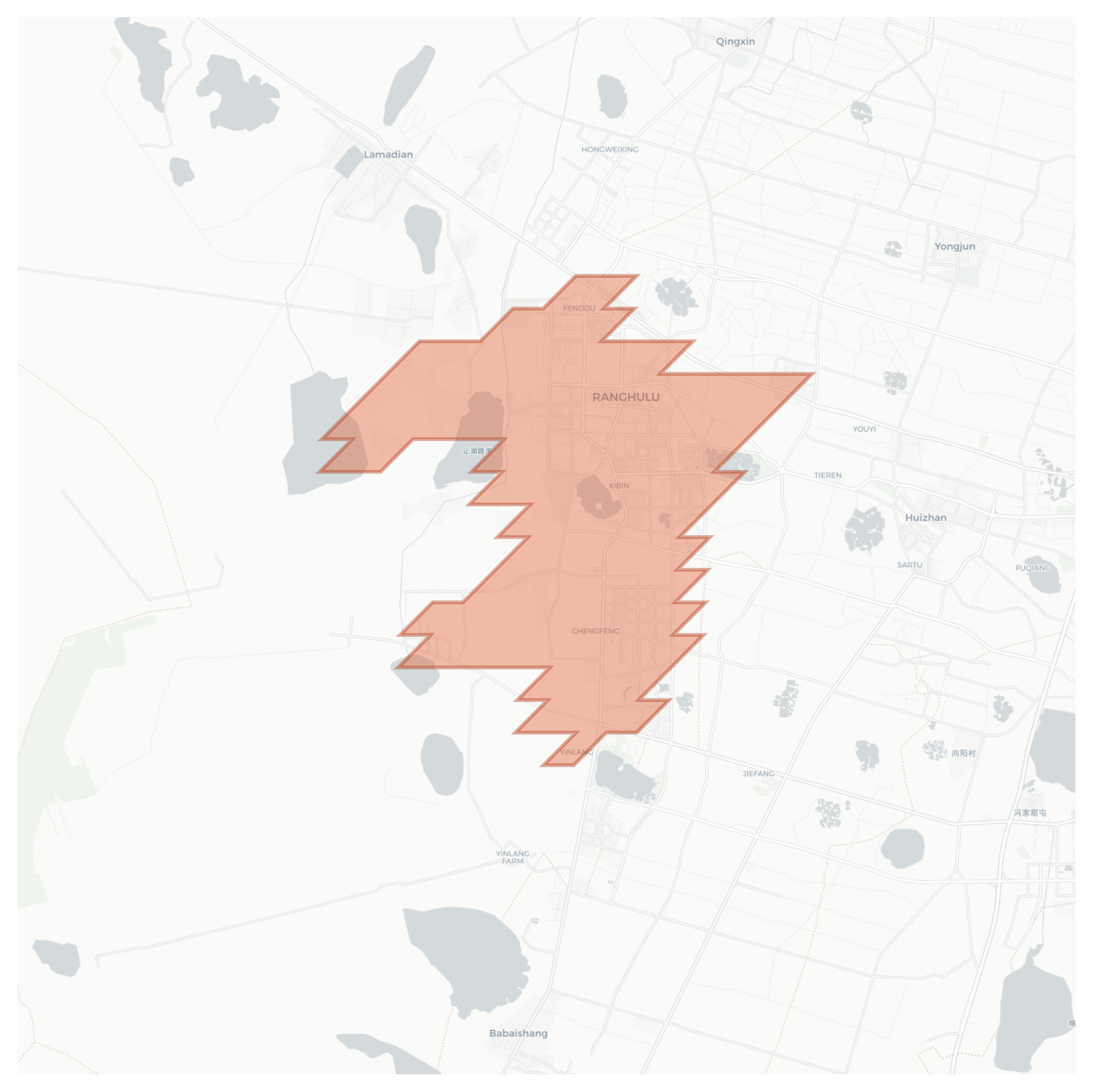 Ranghulu geographic map