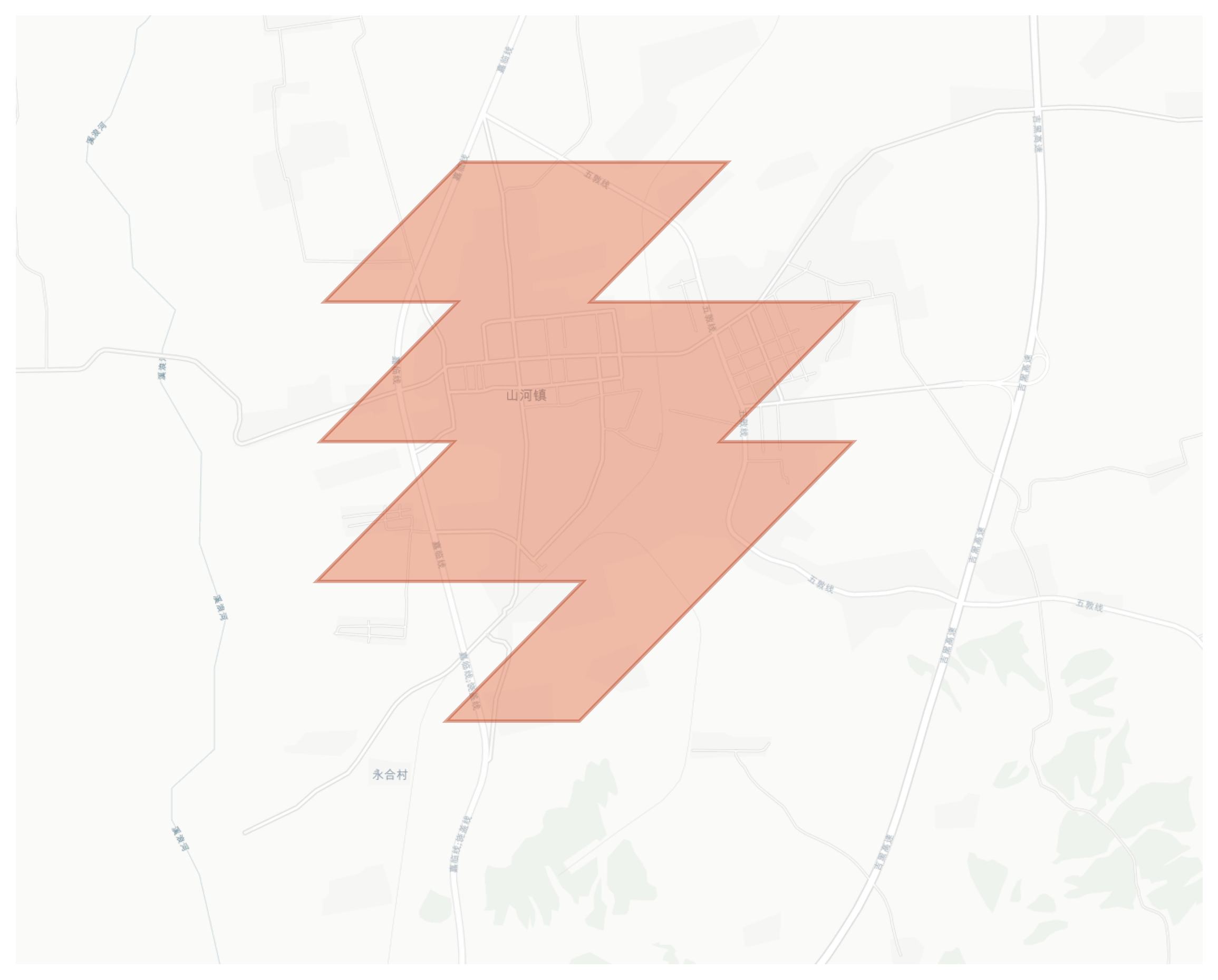 Shanhe geographic map