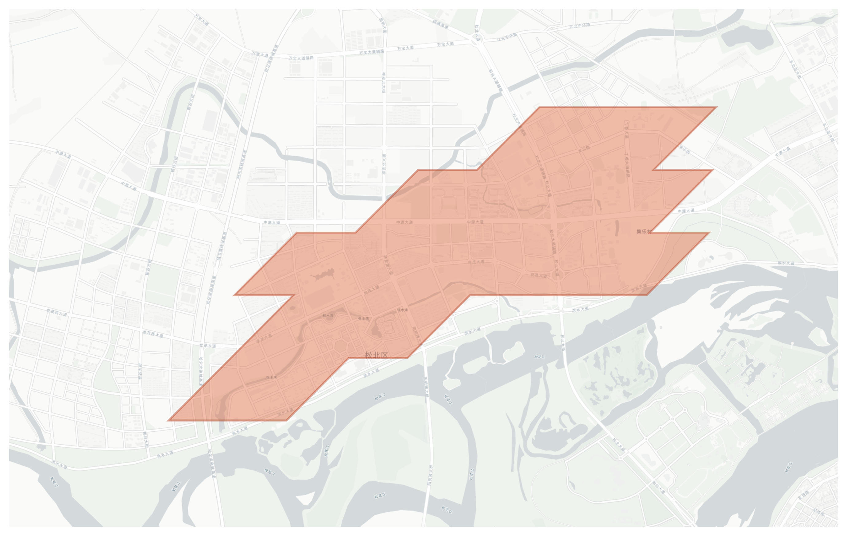 Songbei geographic map