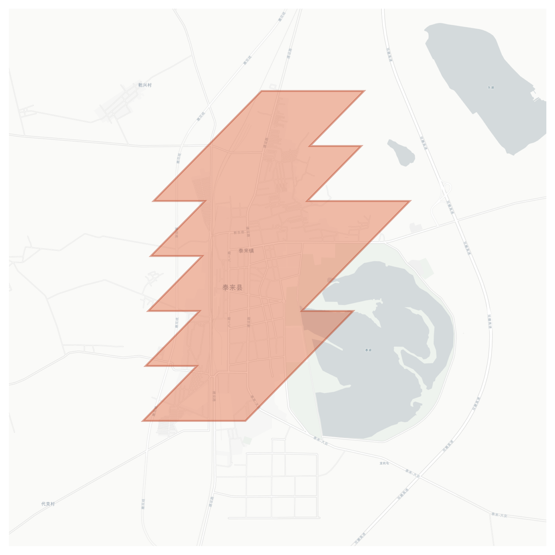 Tailai geographic map