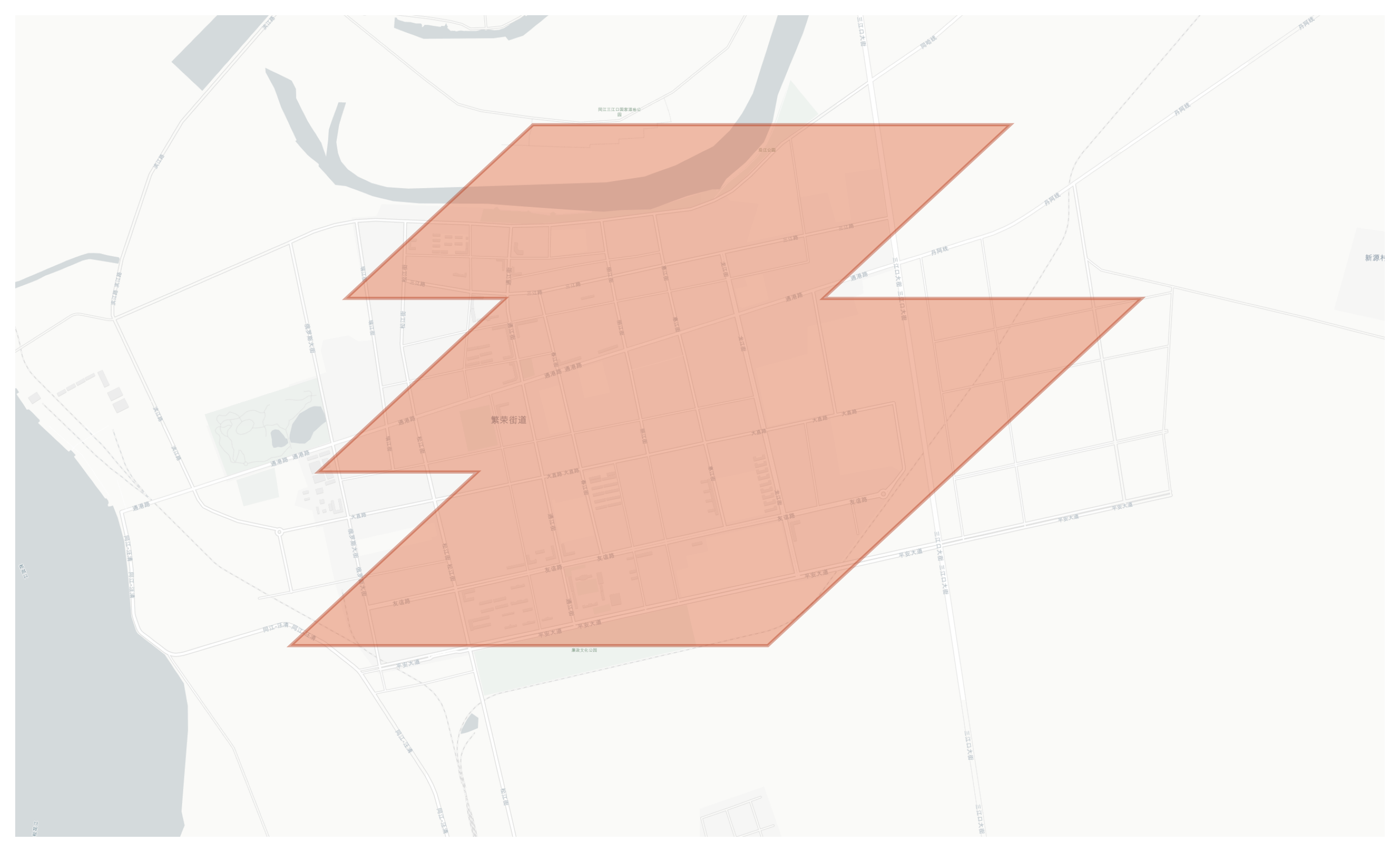 Tongjiang geographic map
