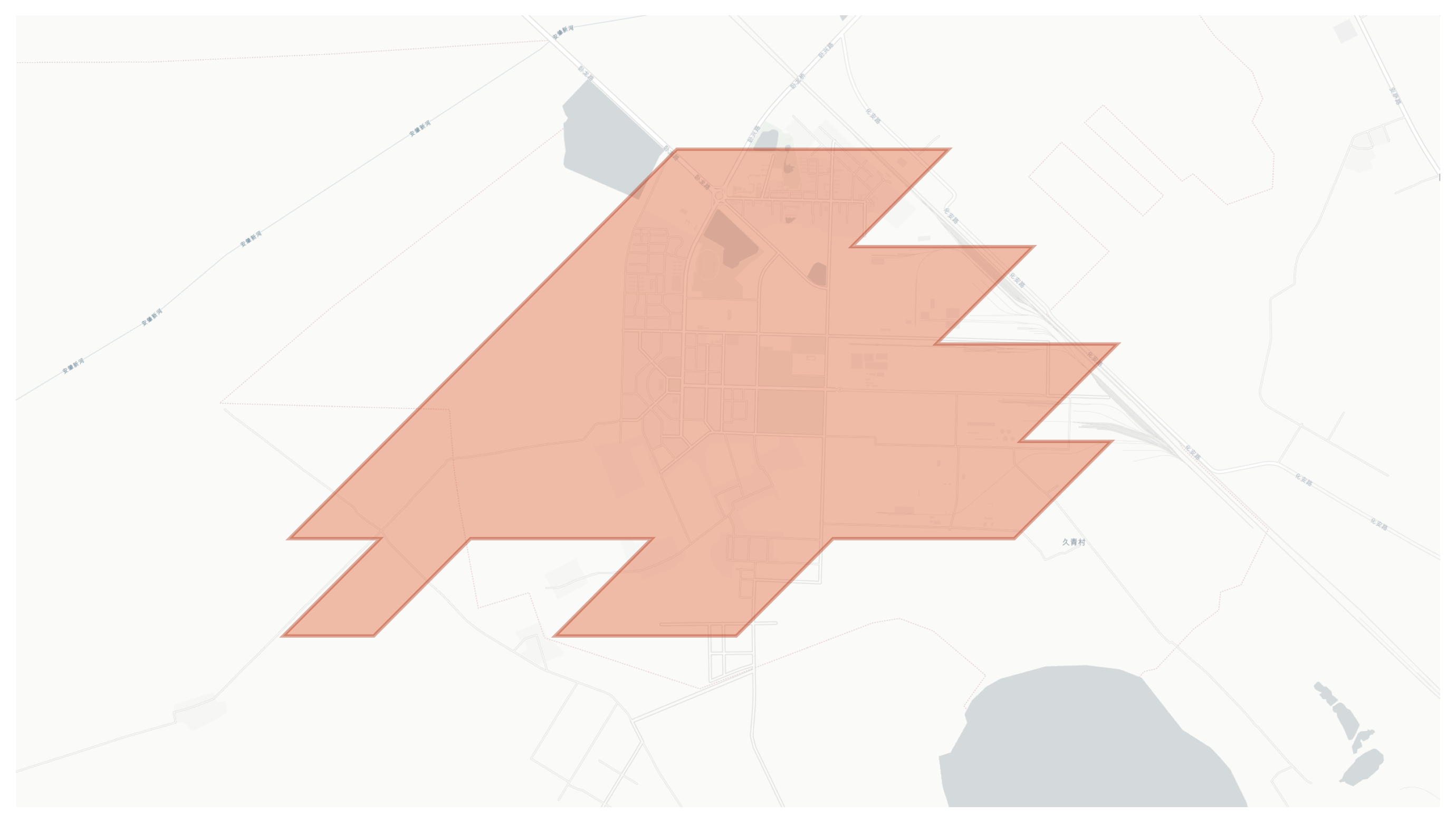 Xinghua geographic map