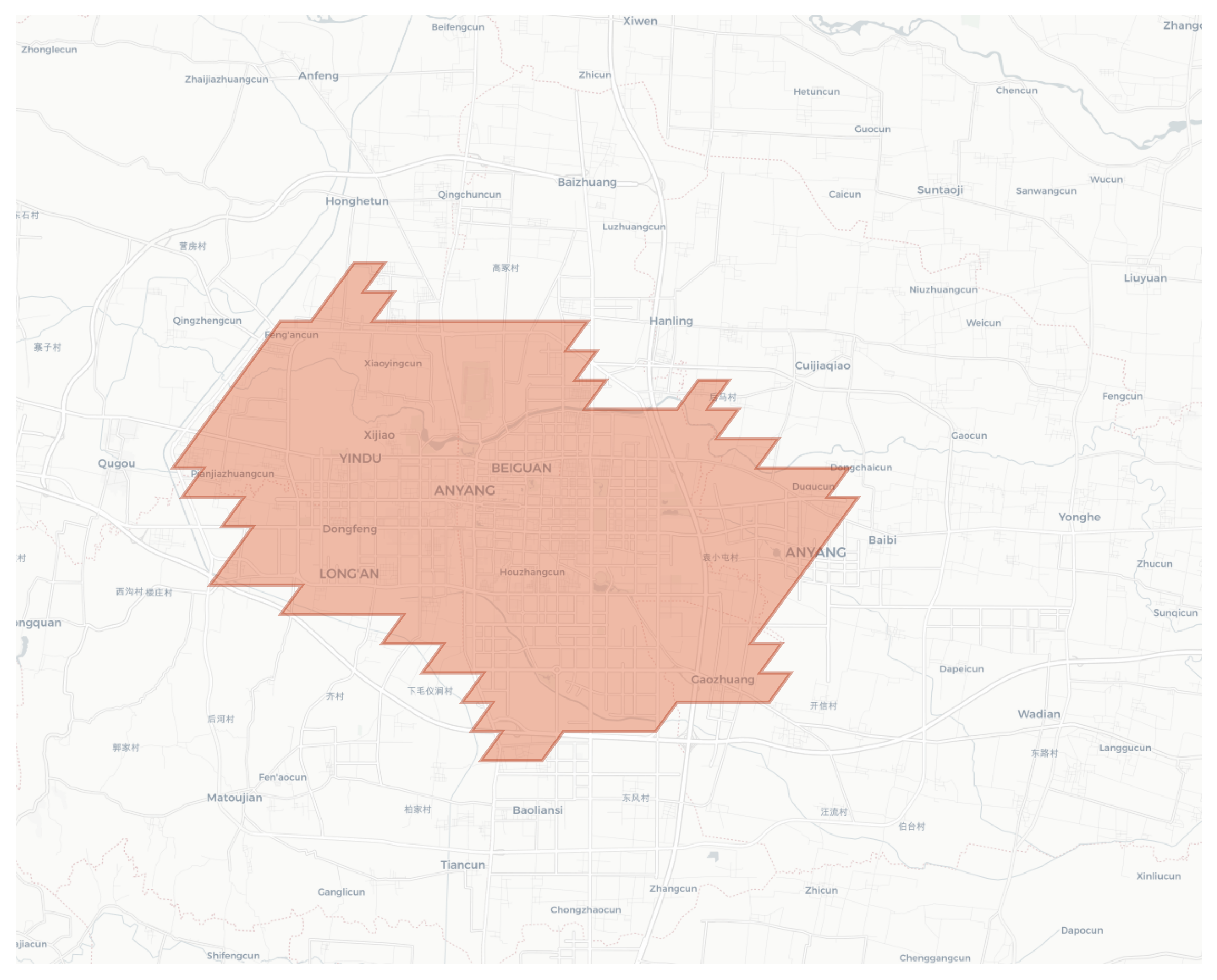 Anyang geographic map