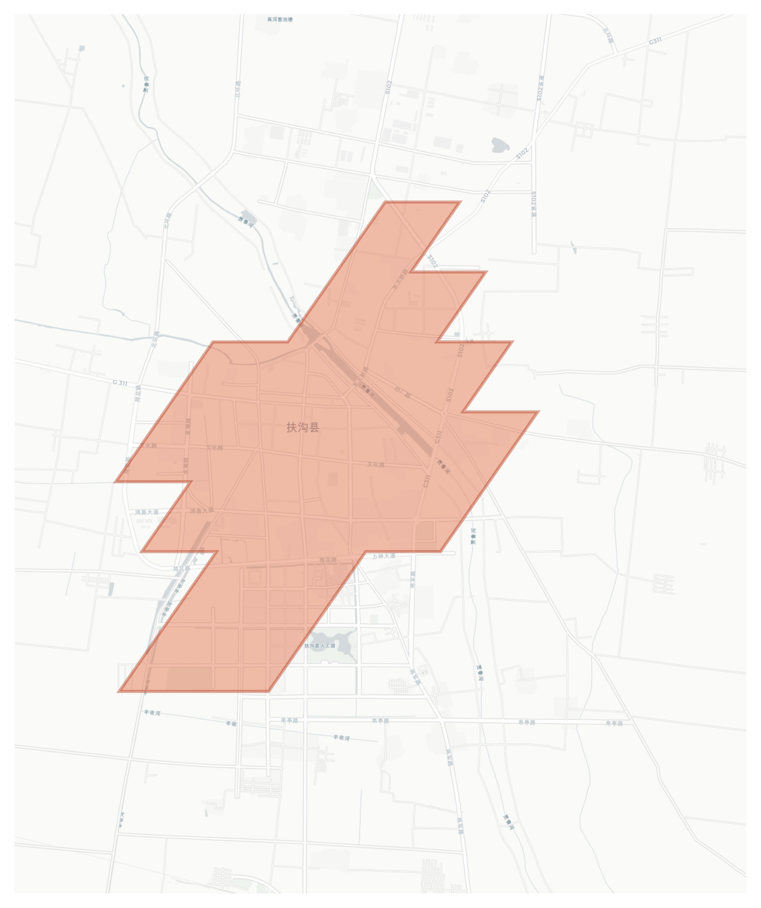 Fugou geographic map