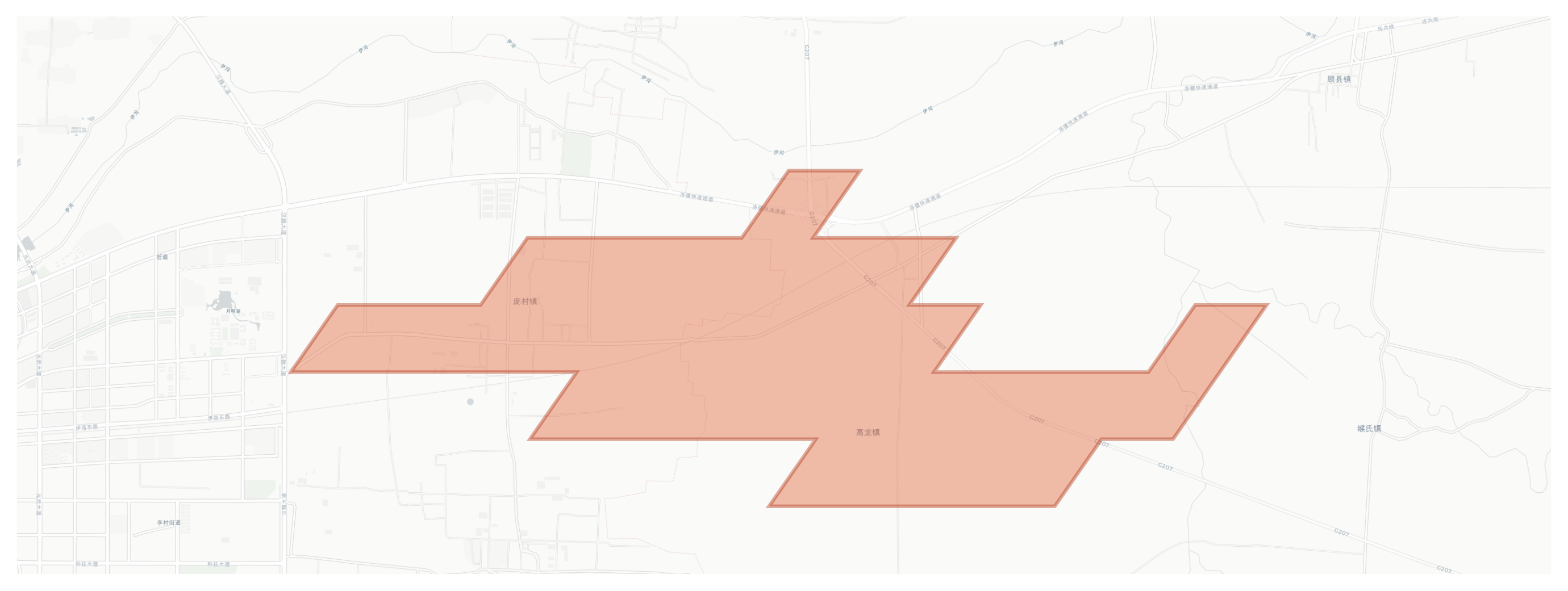 Gaolong geographic map