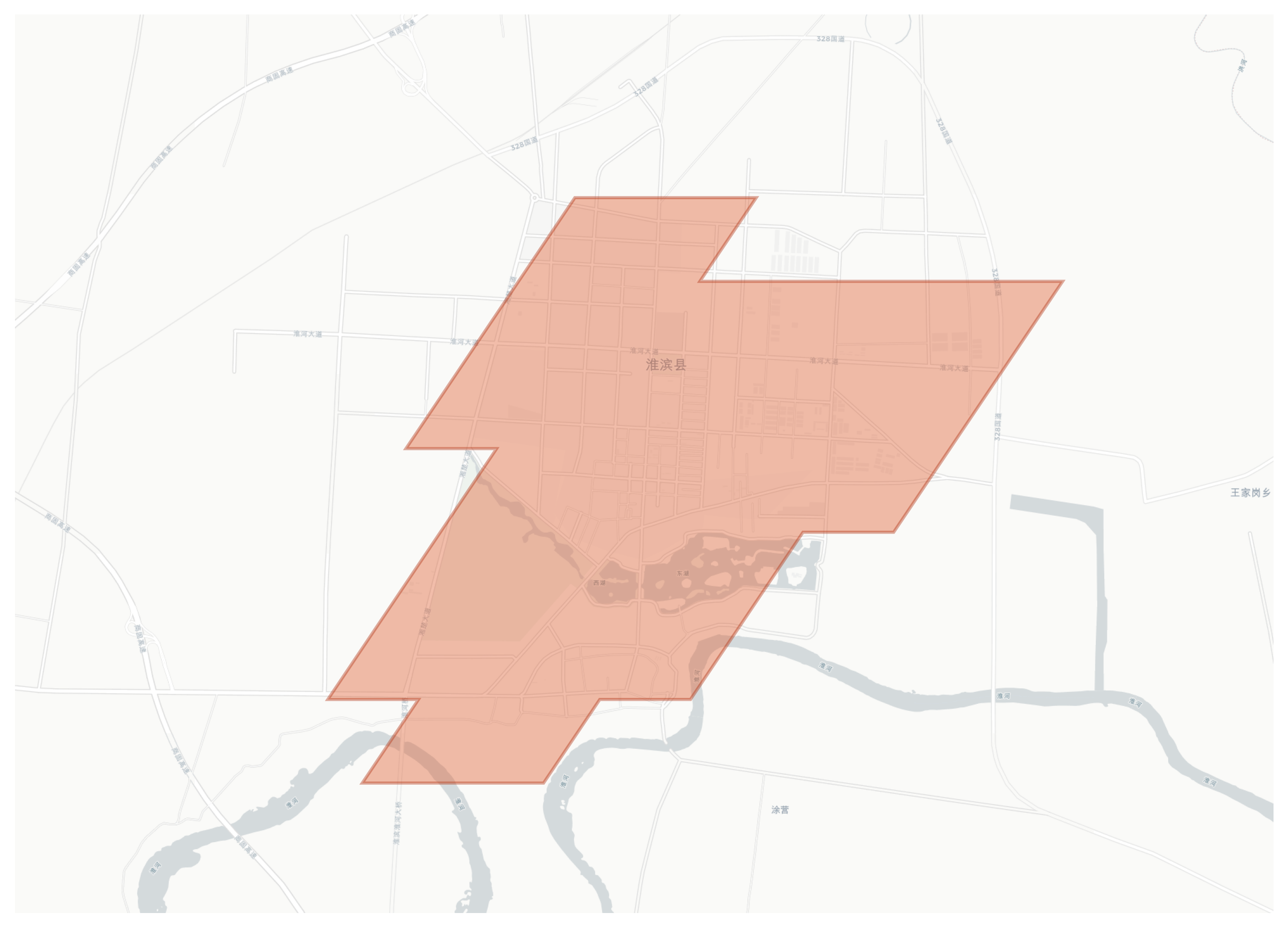 Huaibin geographic map