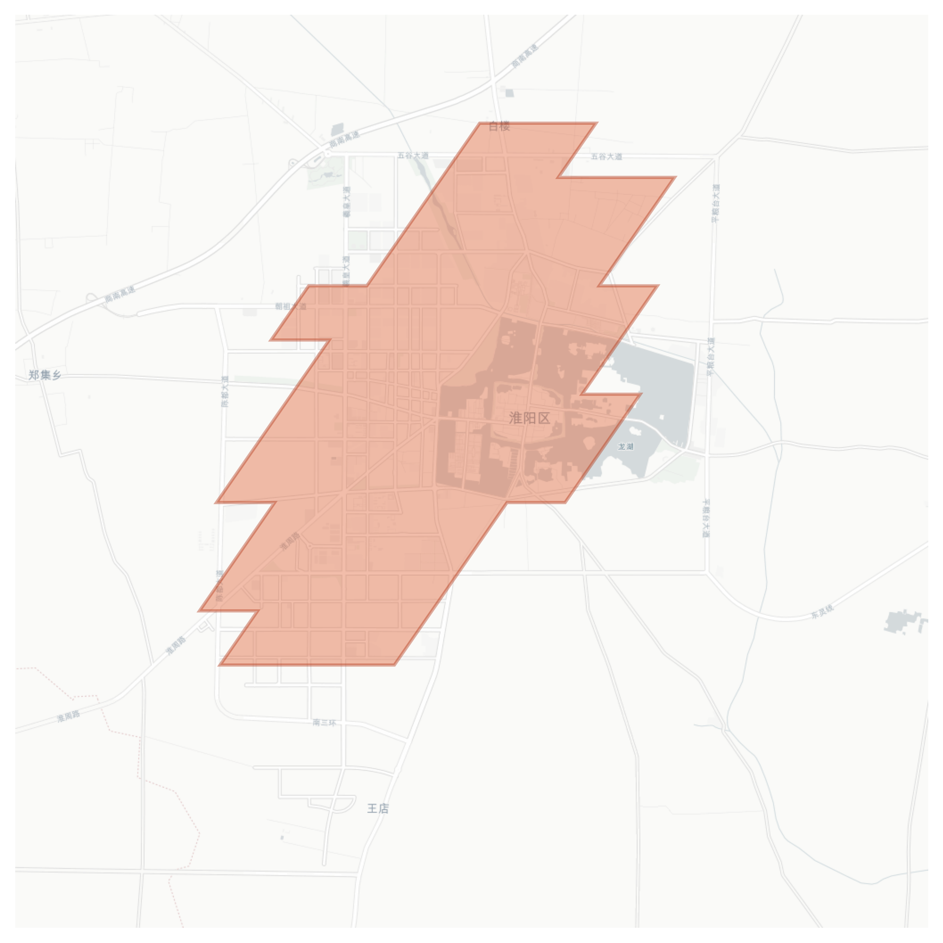 Huaiyang geographic map