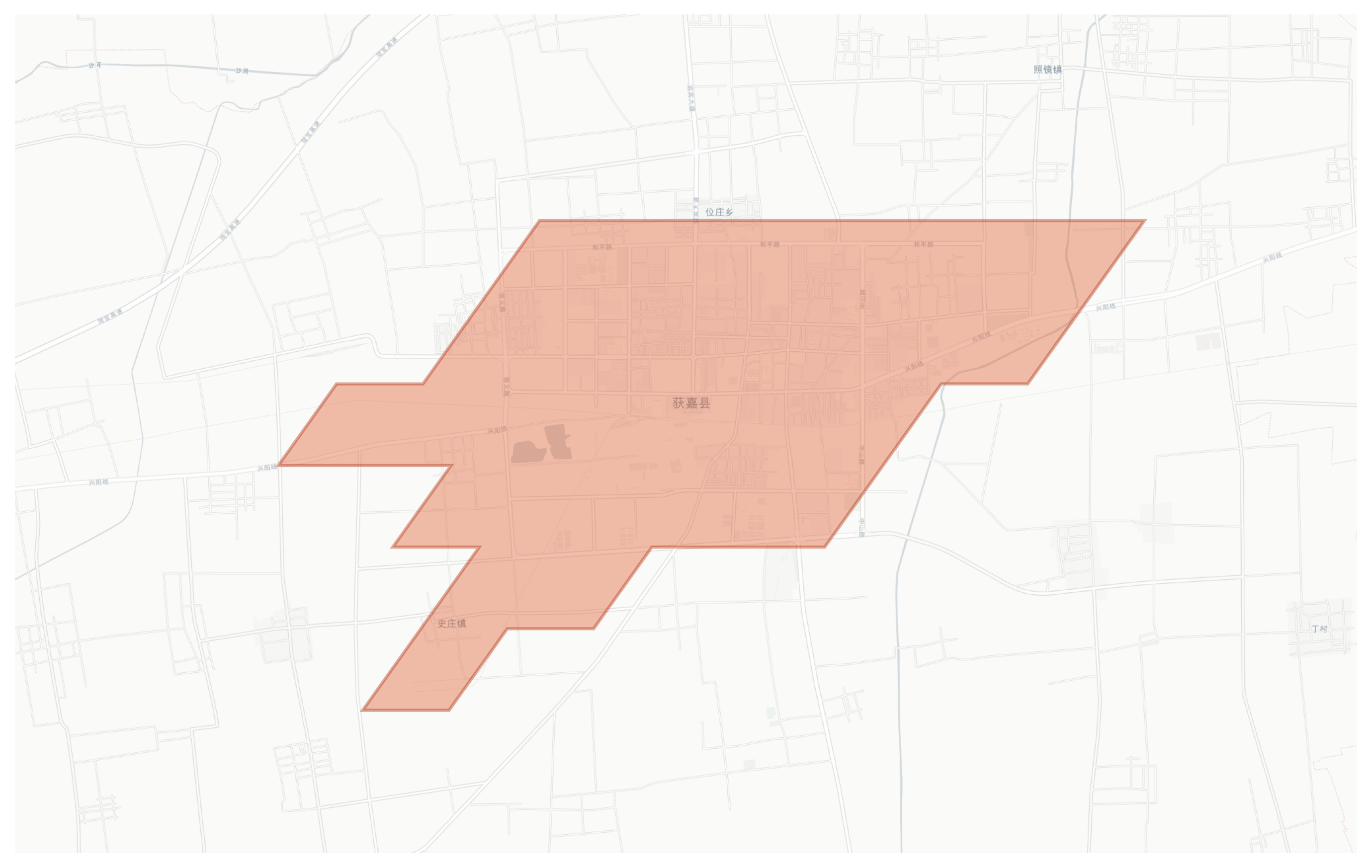 Huojia geographic map