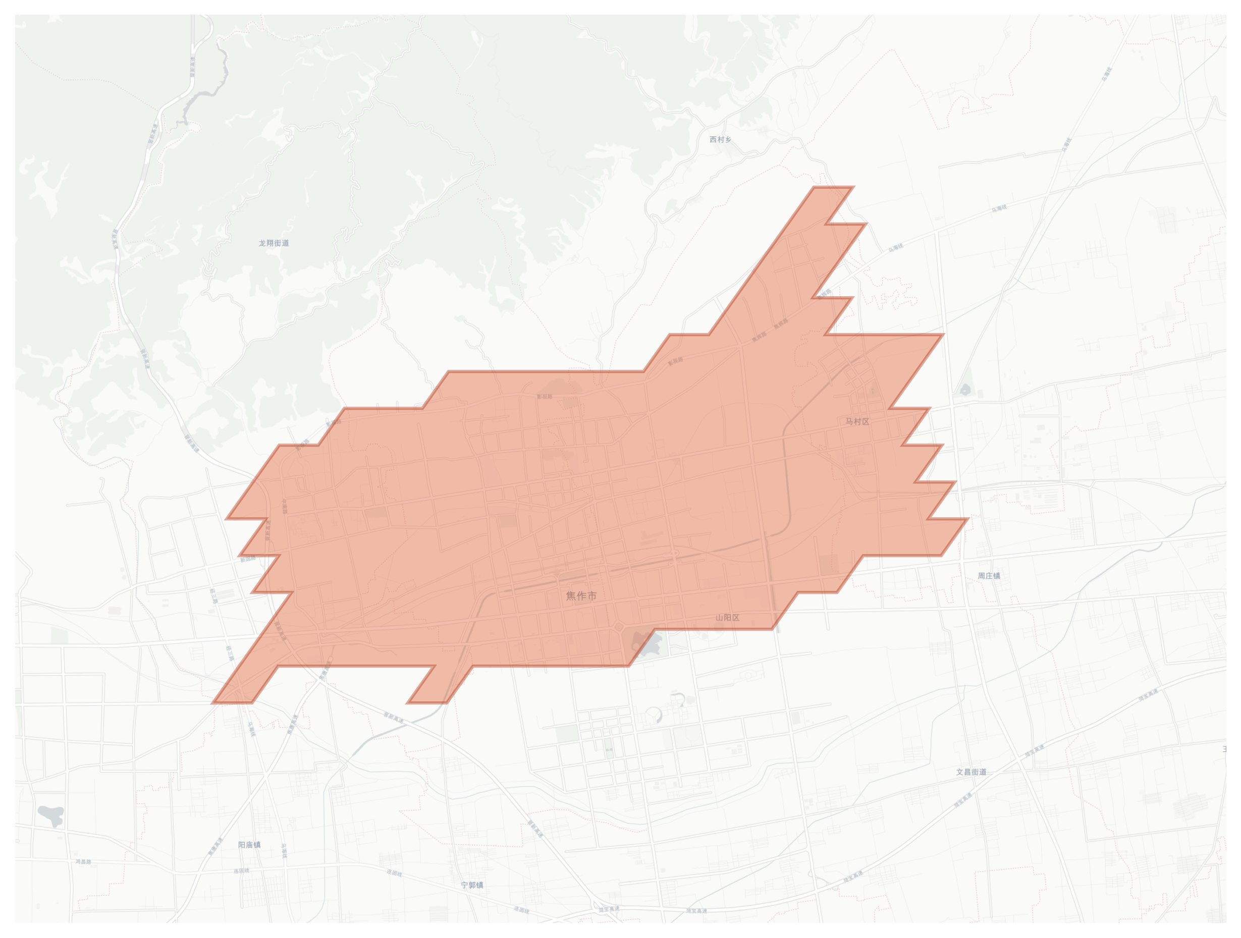 Jiaozuo geographic map