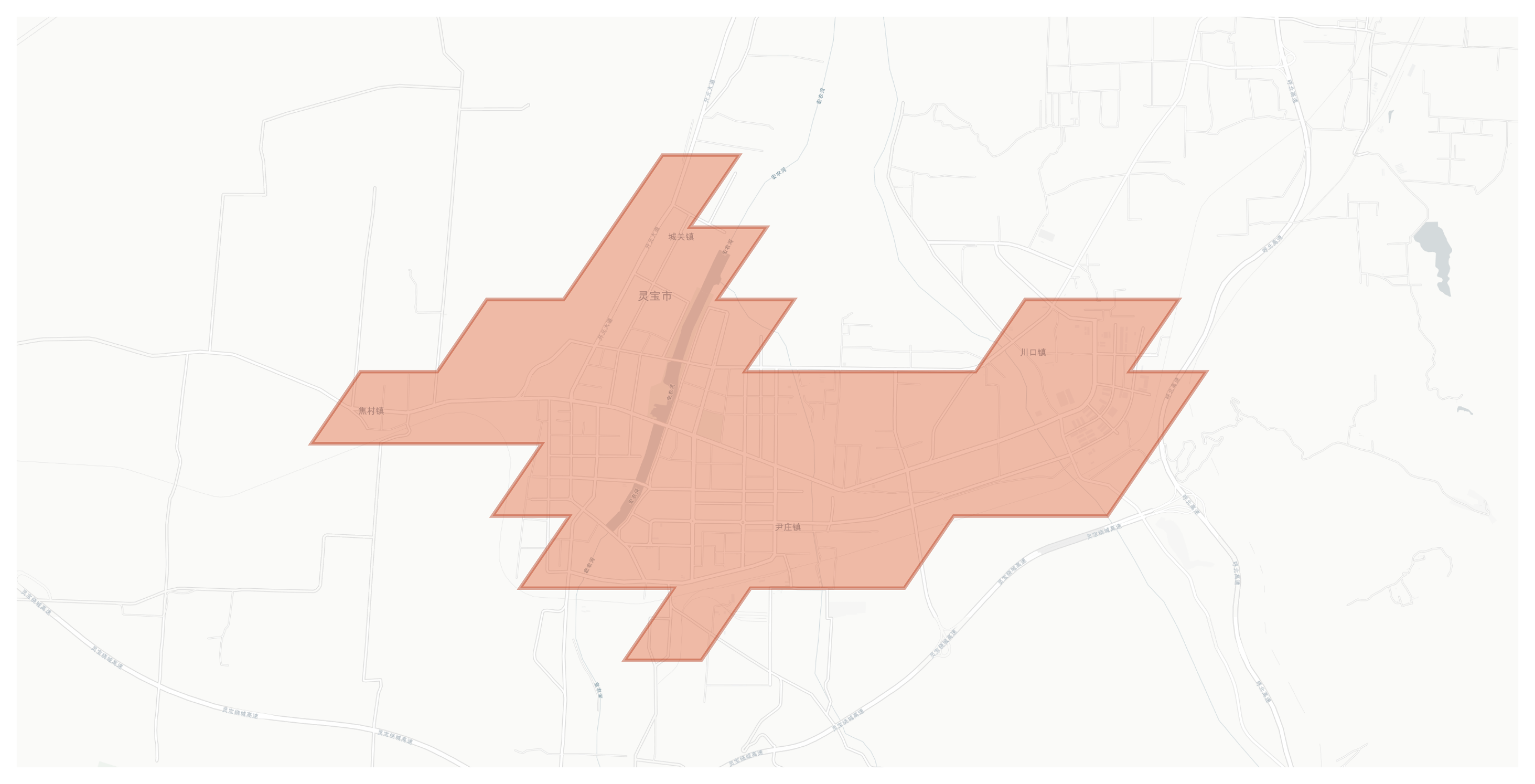 Lingbao geographic map