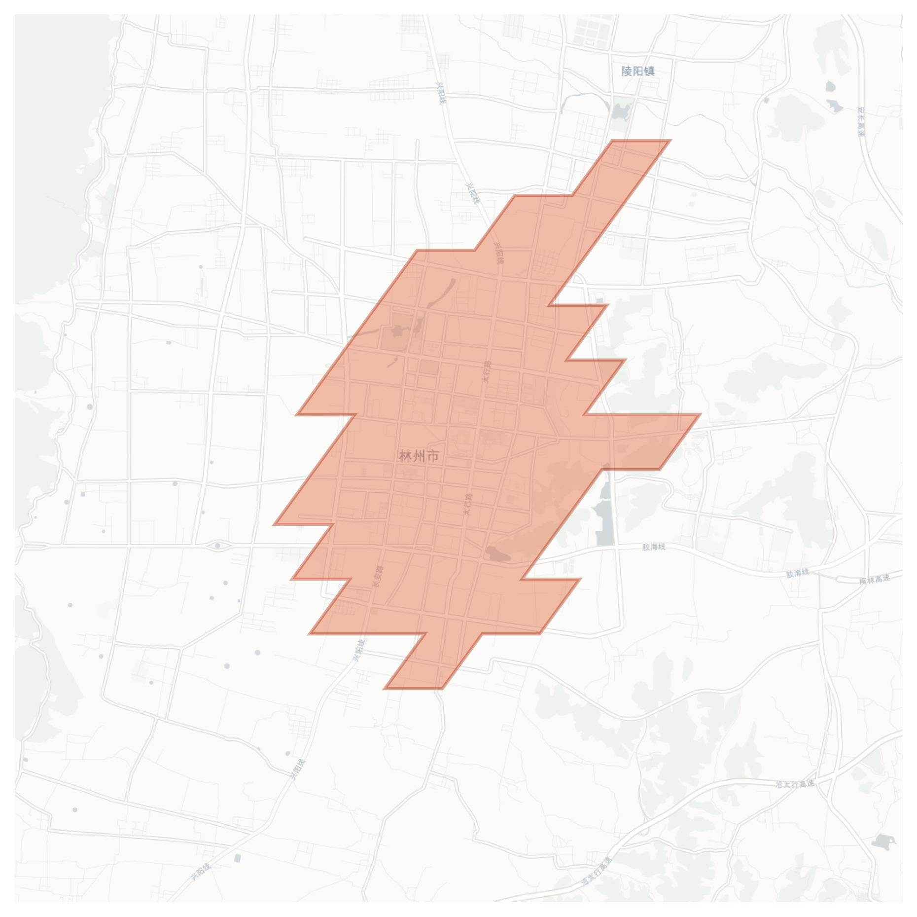 Linzhou geographic map