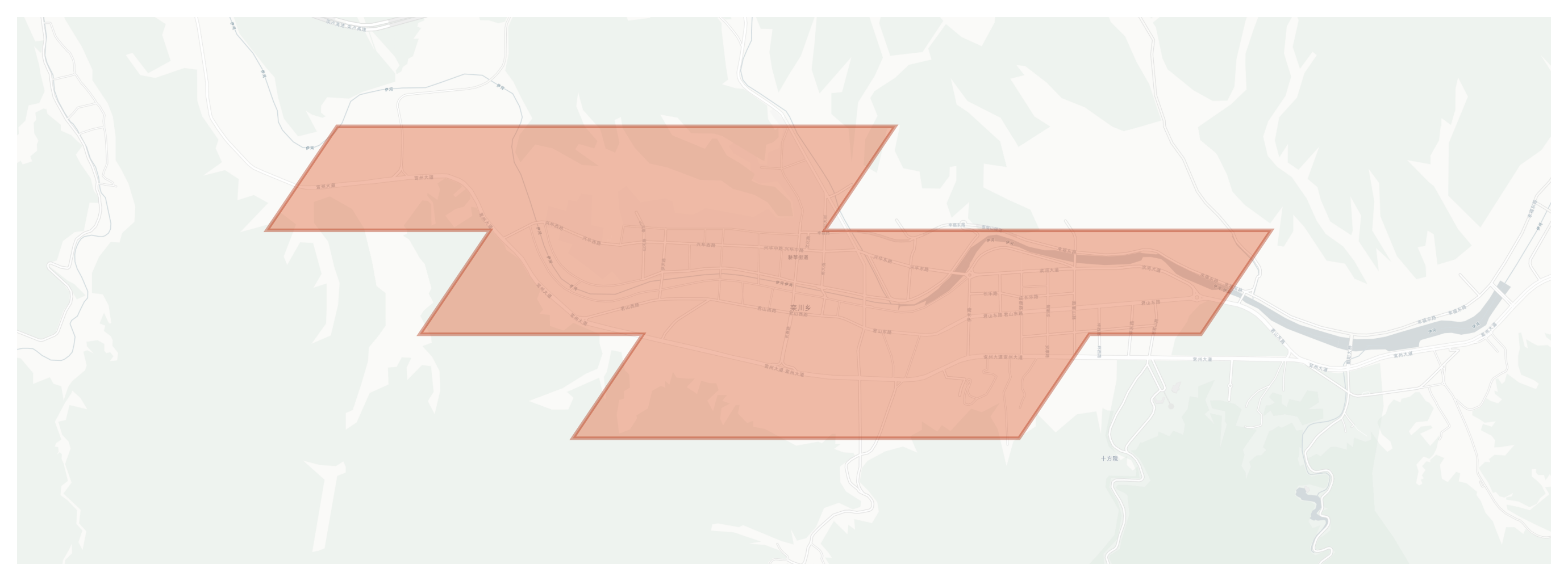 Luanchuan geographic map