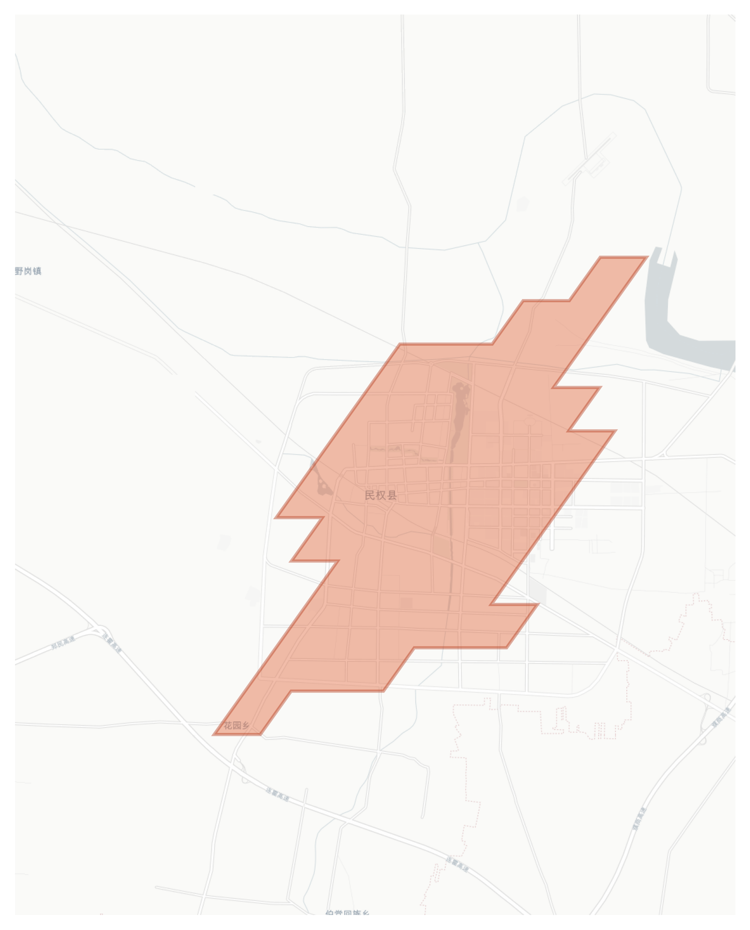 Minquan geographic map