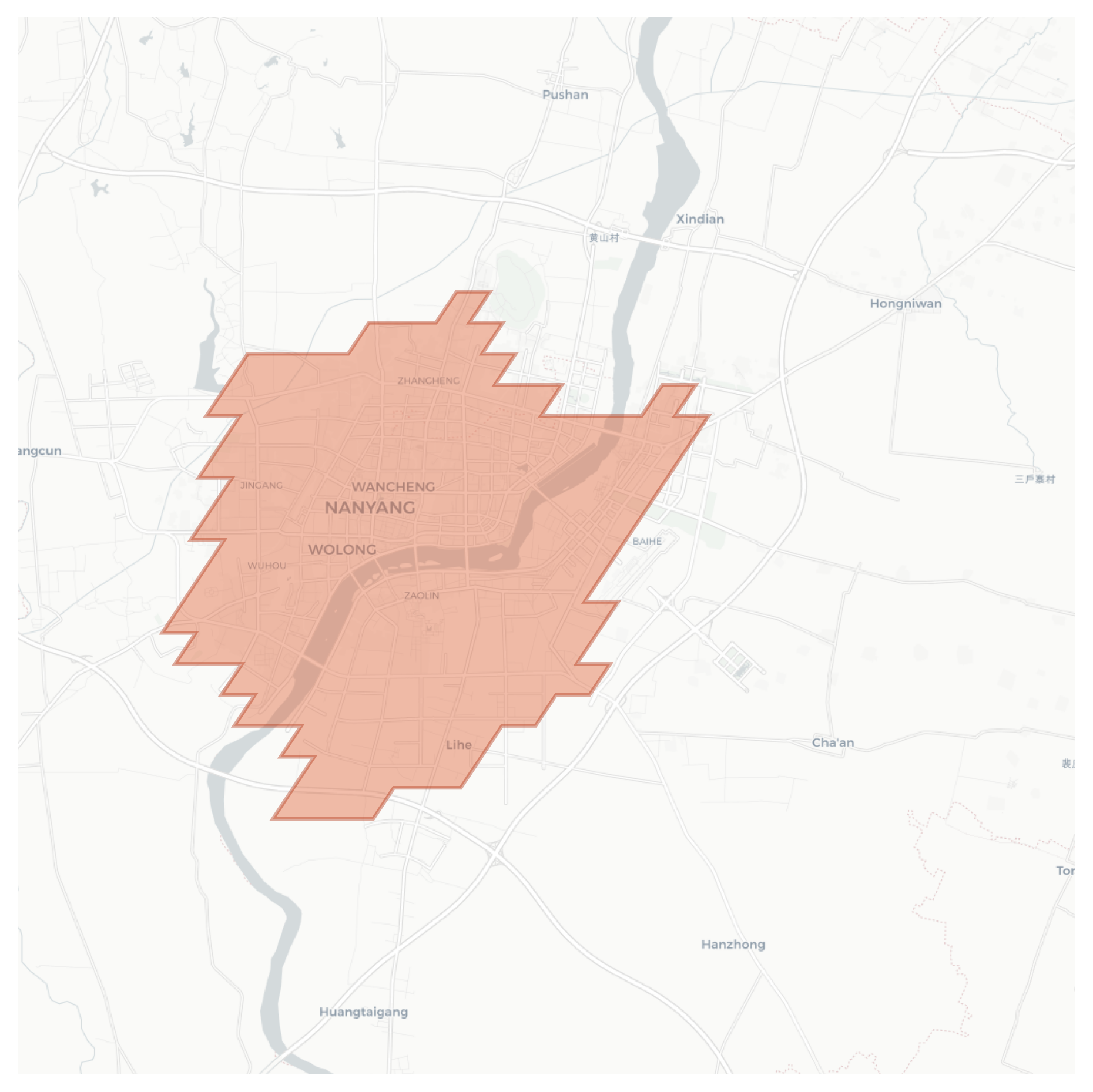 Nanyang geographic map