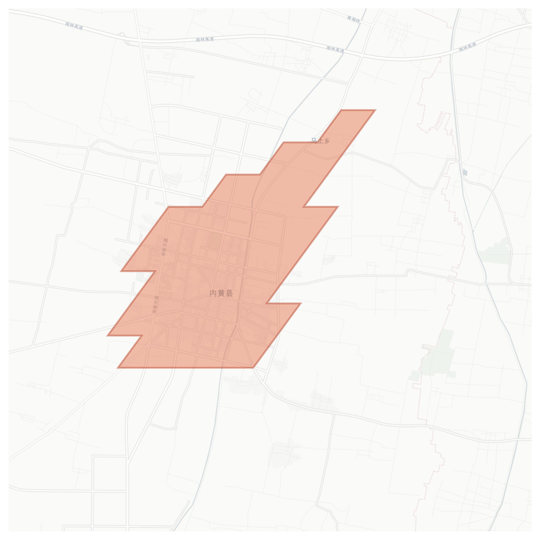Neihuang geographic map