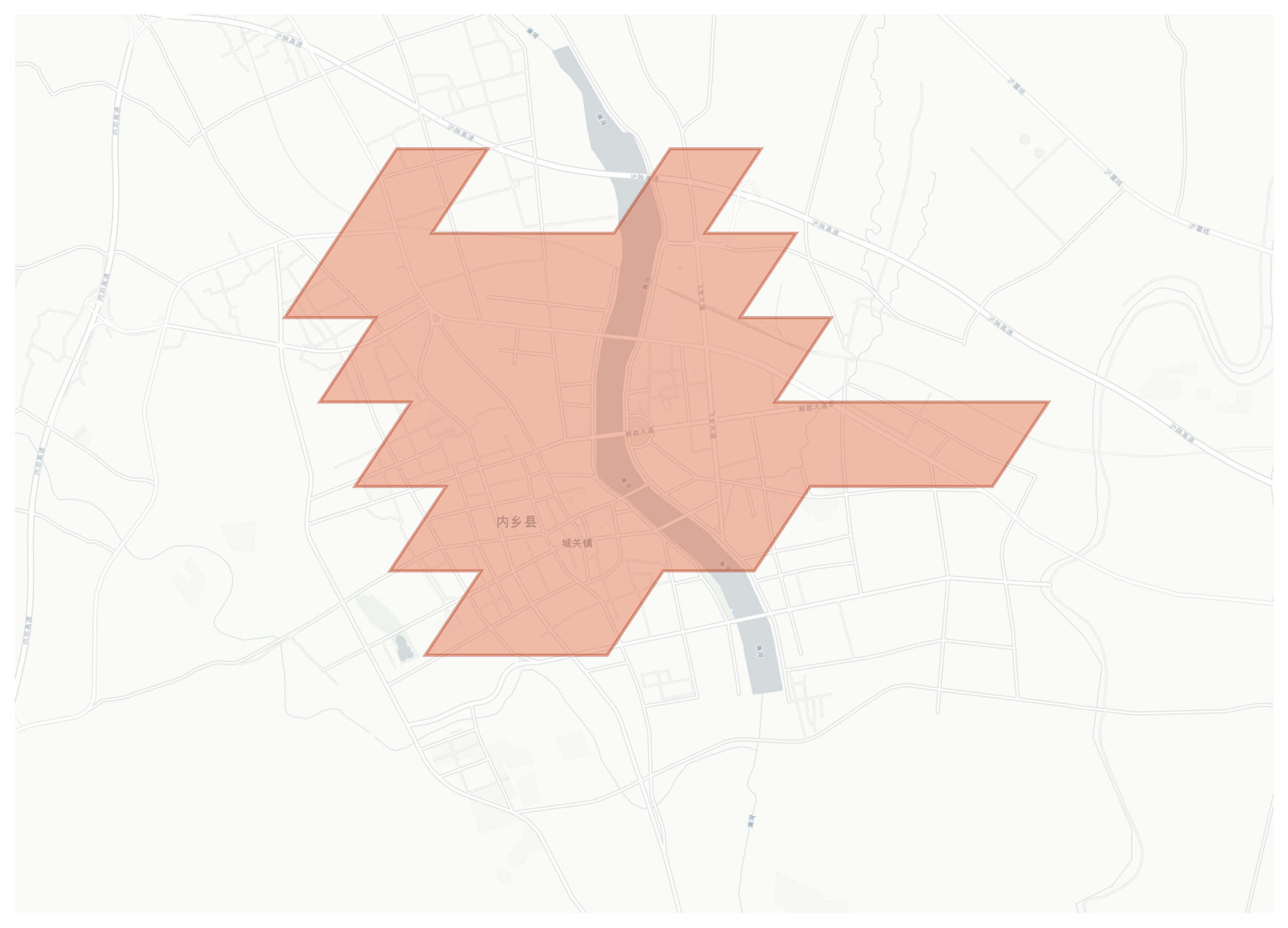 Neixiang geographic map